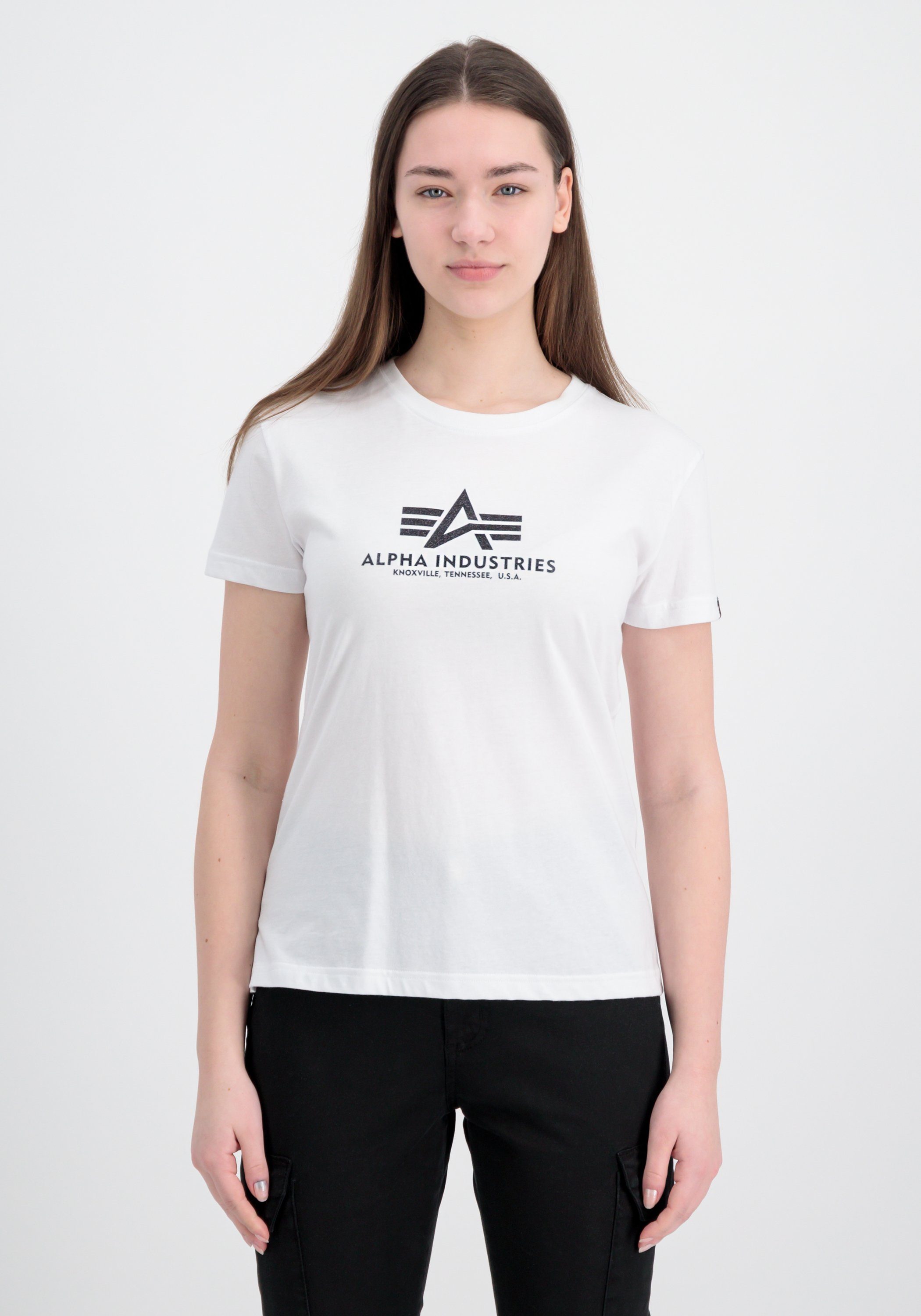 Alpha Industries T-Shirt "New Basic T-Shirt BL Glitter W T-Shirt" günstig online kaufen