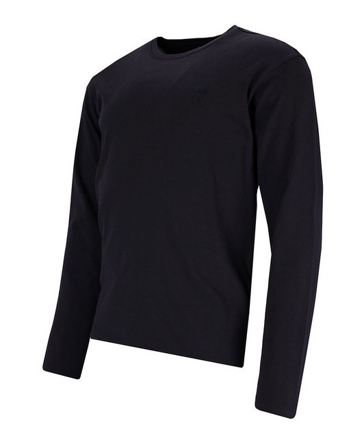 Hajo Strickpullover Basic-Langarmshirt in reiner Baumwolle günstig online kaufen