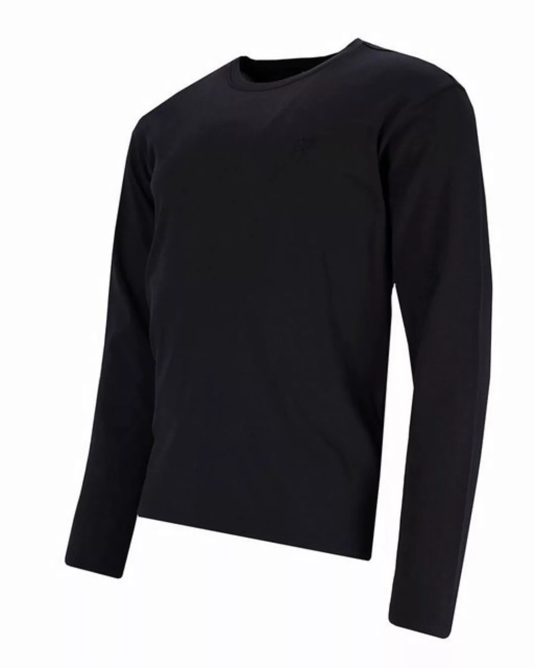 Hajo Strickpullover Basic-Langarmshirt in reiner Baumwolle günstig online kaufen