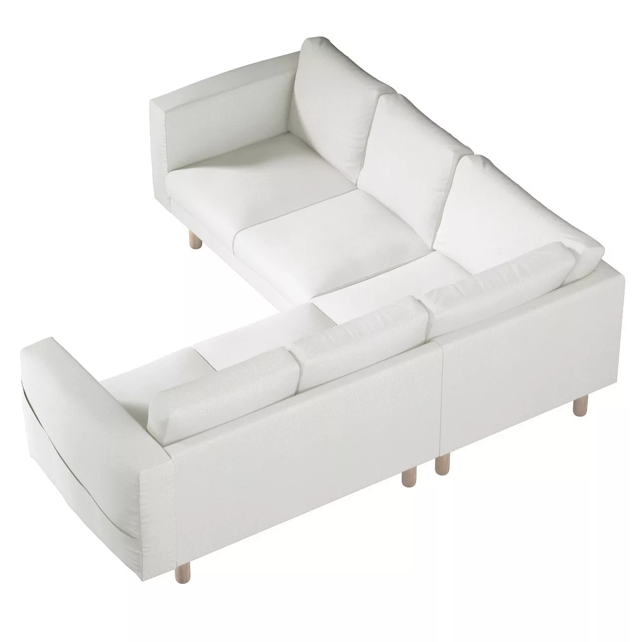 Bezug für Norsborg 4-Sitzer Ecksofa, creme, Norsborg 4-Sitzer Ecksofabezug, günstig online kaufen