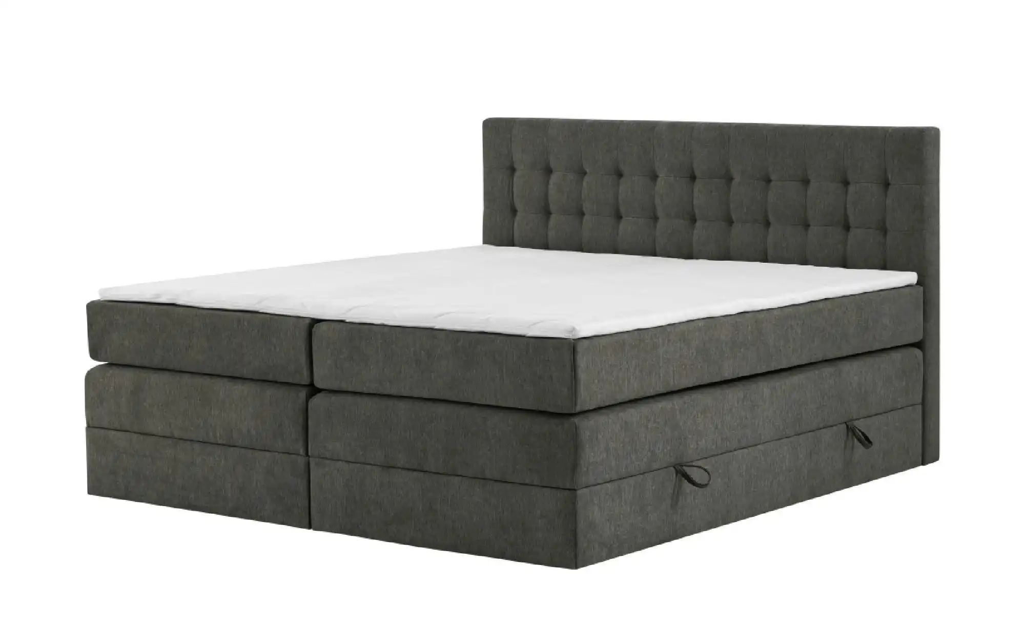 Boxspringbett mit Bettkasten Barcelona ¦ grau ¦ Maße (cm): B: 120 H: 110 Be günstig online kaufen