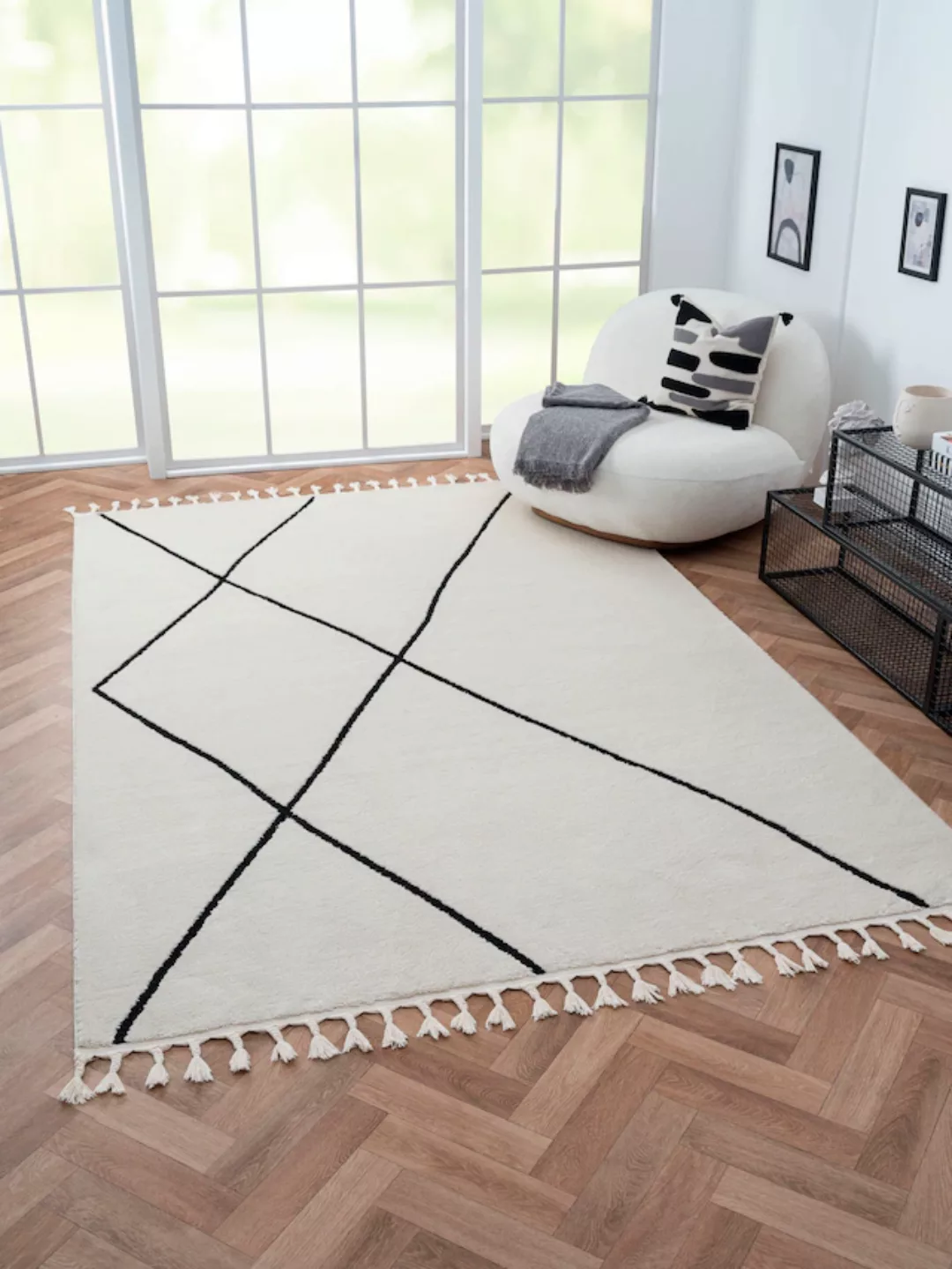 Myflair Möbel & Accessoires Hochflor-Teppich »Moroccan Signature«, rechteck günstig online kaufen