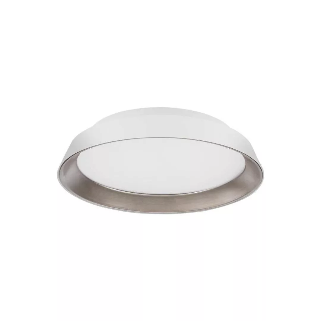 LED Deckenleuchte Vela in Weiß und Braun 30W 1665lm günstig online kaufen