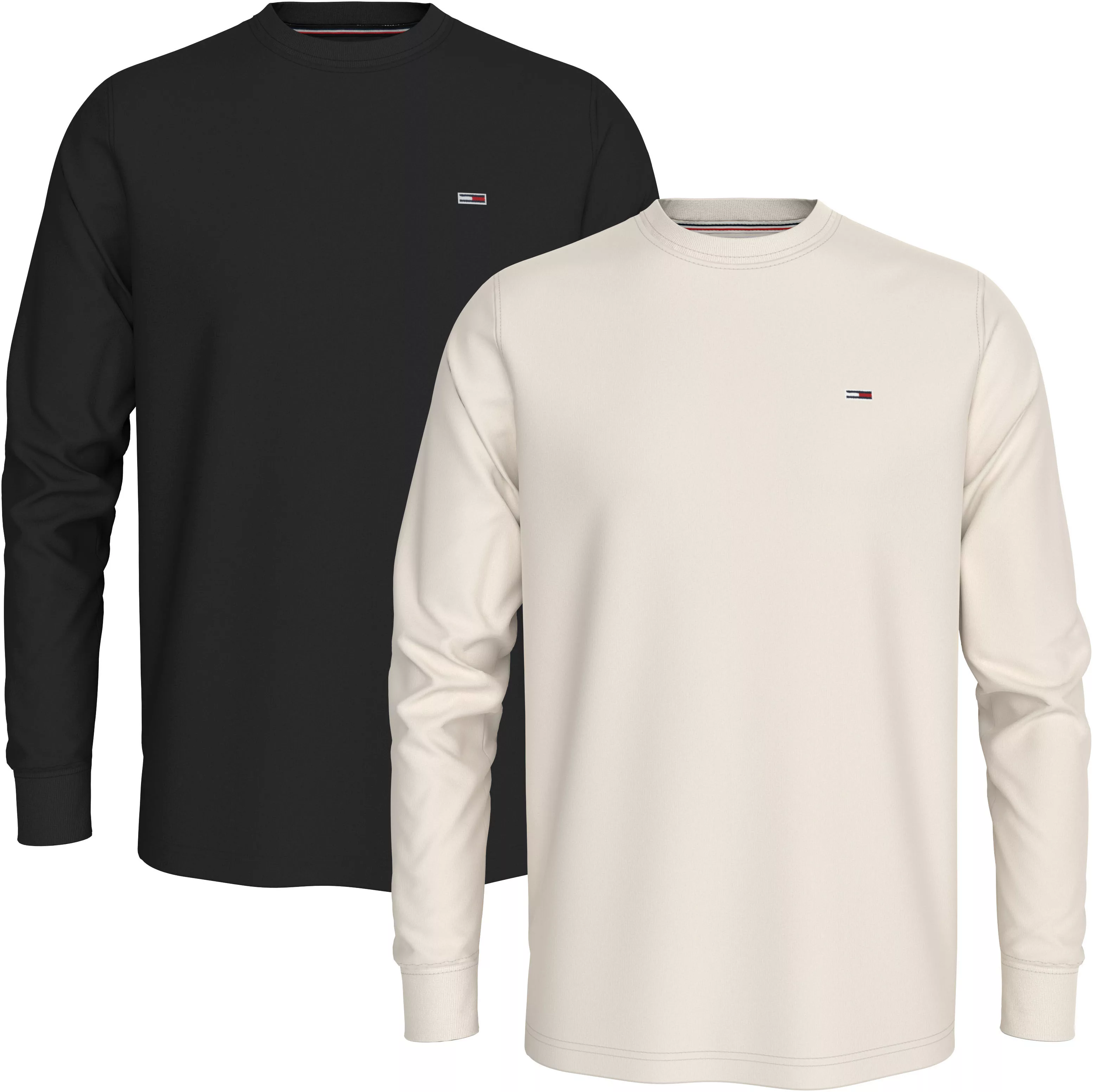 Tommy Jeans Langarmshirt "TJM SLIM 2PACK L/S EXT", mit Logoprägung günstig online kaufen