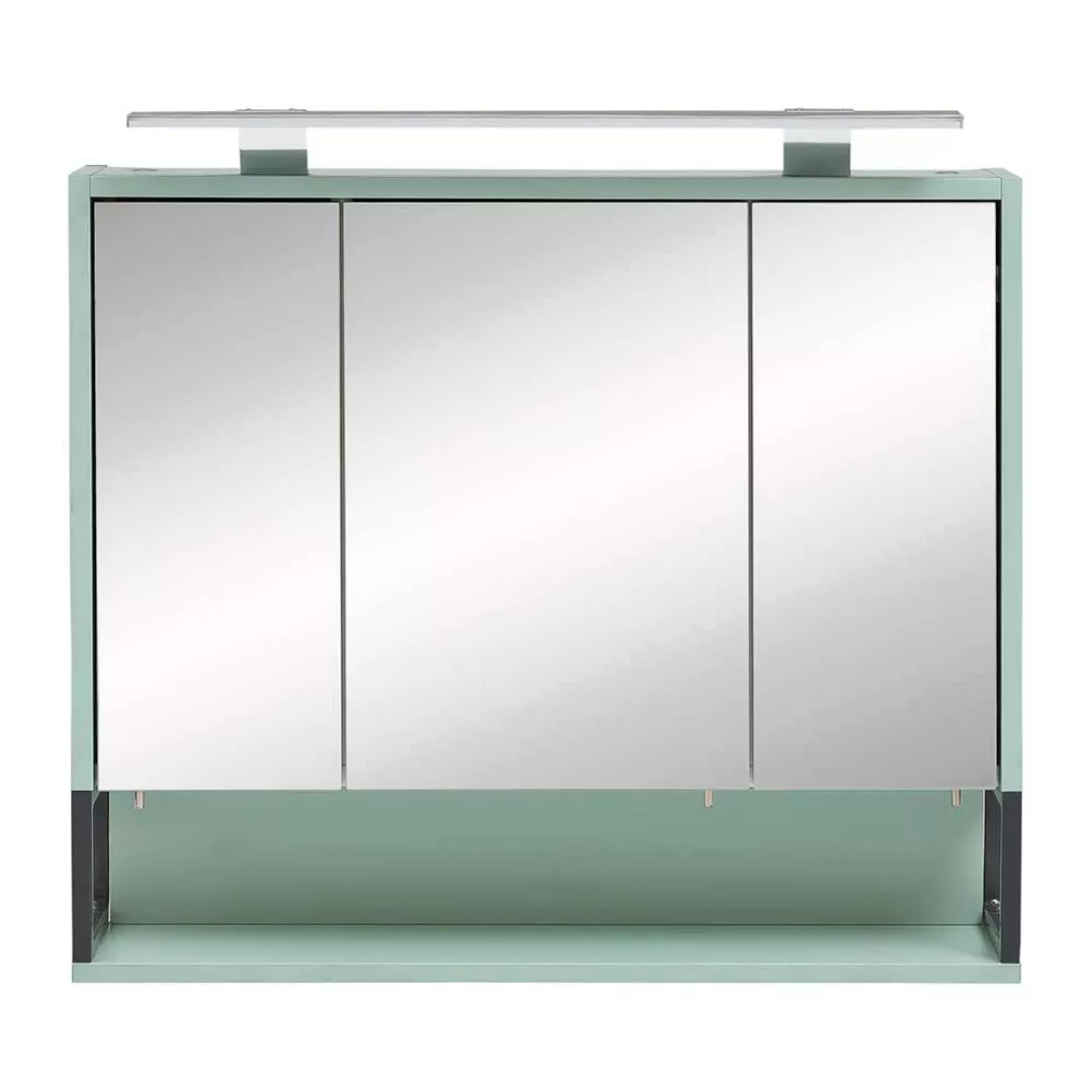 Badezimmer Spiegelschrank in Mintgrün 70 cm breit günstig online kaufen