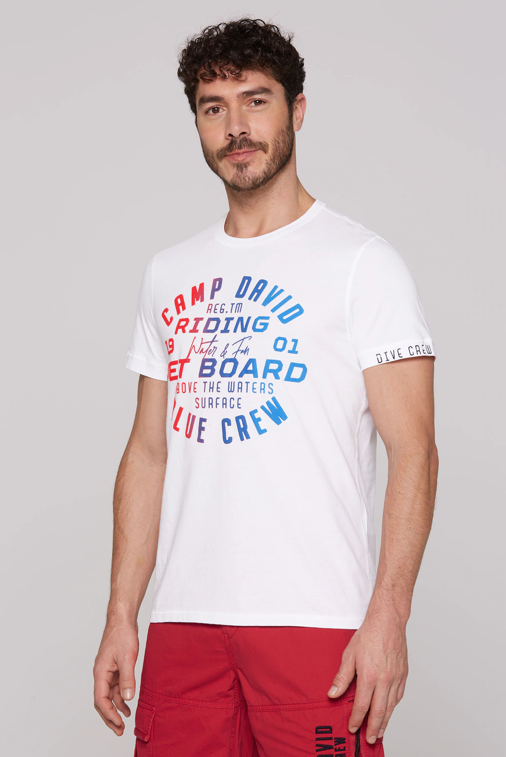 CAMP DAVID Rundhalsshirt, aus Baumwolle günstig online kaufen