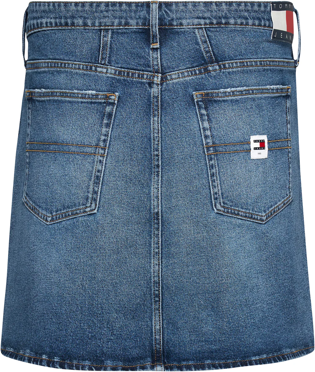 Tommy Jeans Curve Jeansrock "CRV MOM UH SKIRT AH6158", Webrock mit Logostic günstig online kaufen