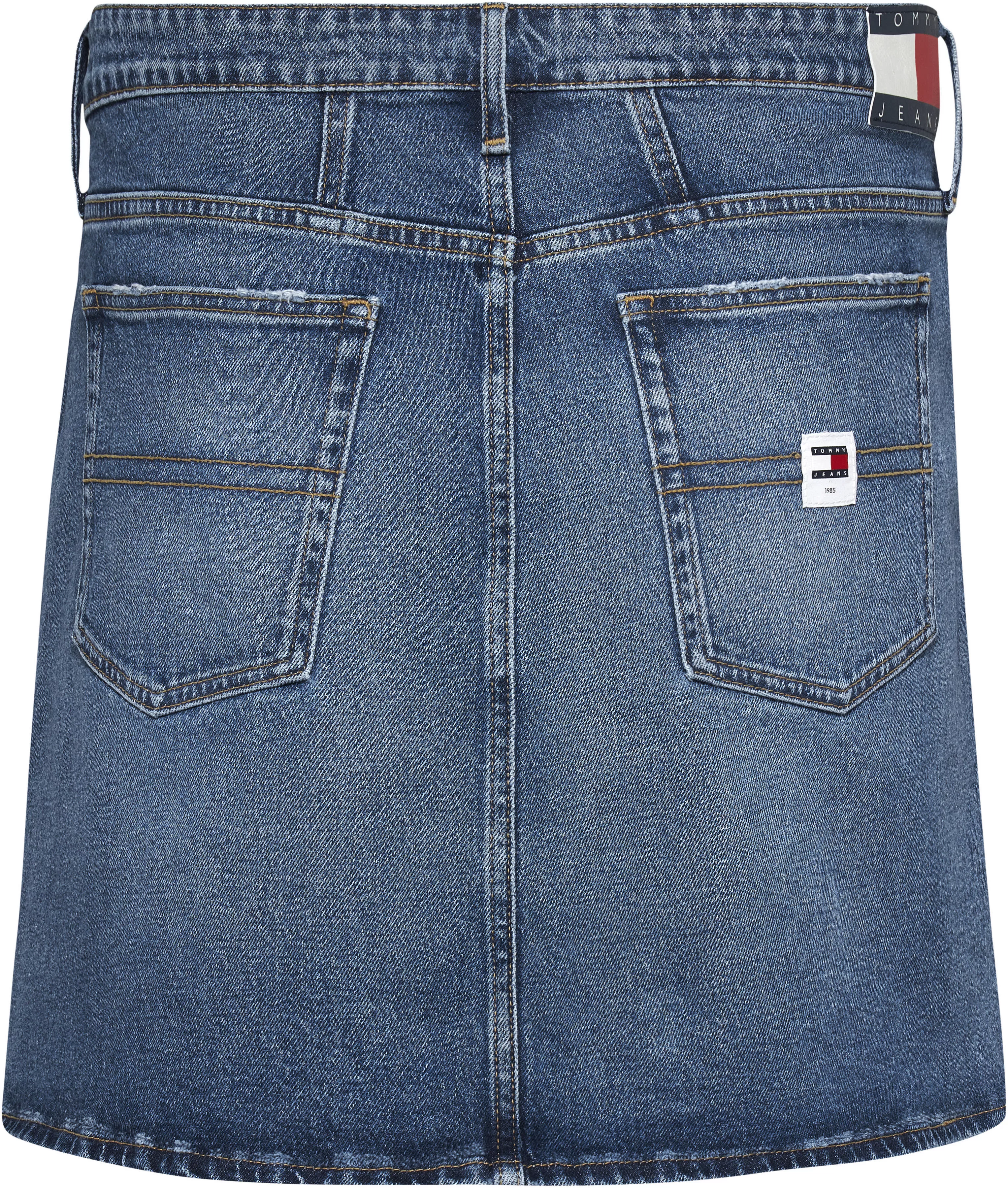 Tommy Jeans Curve Jeansrock "CRV MOM UH SKIRT AH6158", Webrock mit Logostic günstig online kaufen