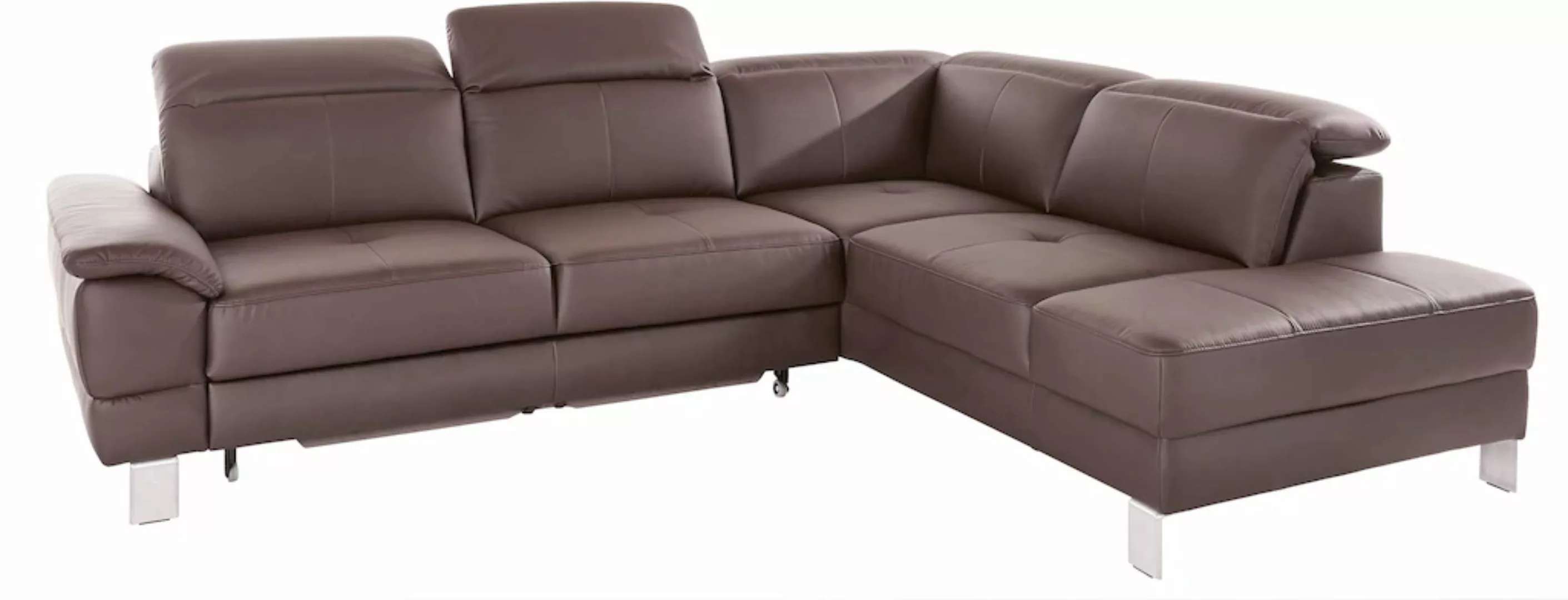 exxpo - sofa fashion Ecksofa »Mantua, L-Form«, mit Kopf- bzw. Rückenverstel günstig online kaufen