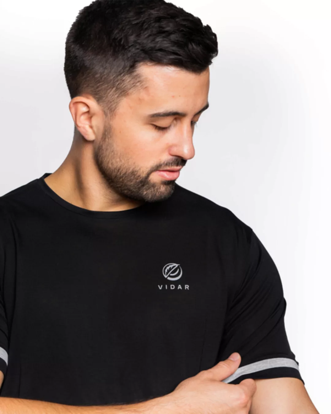 Sport T-shirt Aus Tencel - Lyocell In Schwarz "Attitude" günstig online kaufen