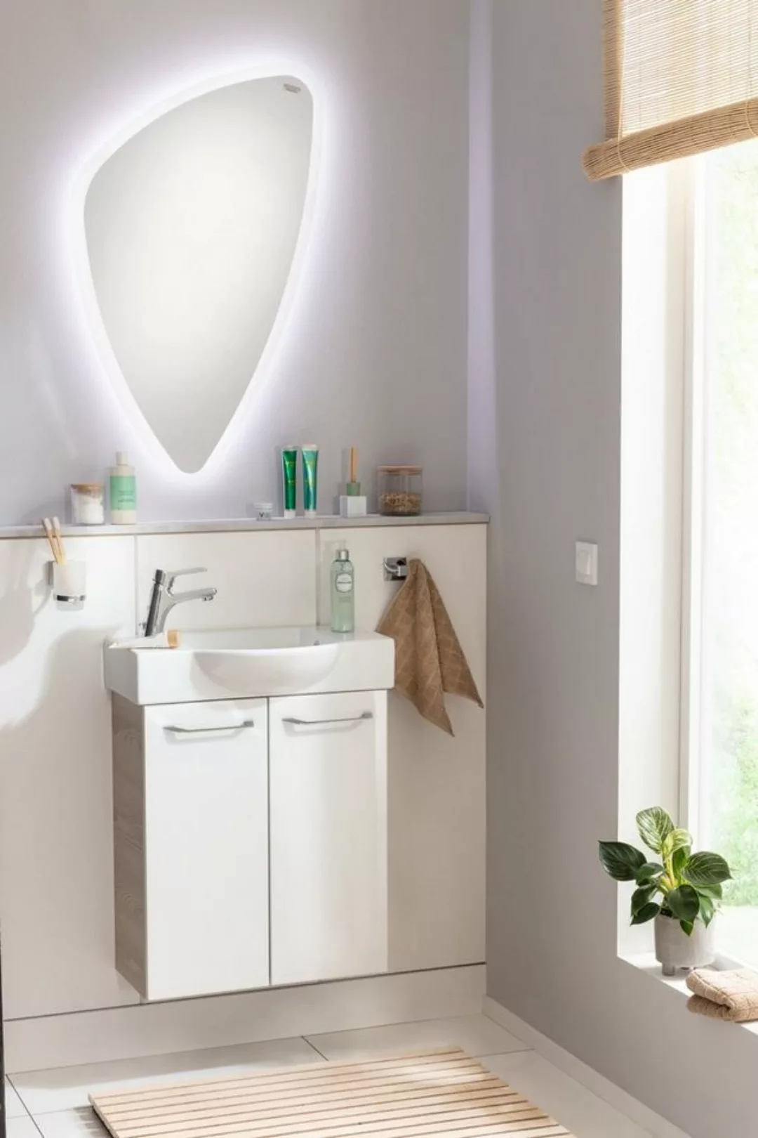 FACKELMANN Waschbeckenunterschrank SBC Badmöbel für Gäste-WC, Breite ca. 55 günstig online kaufen