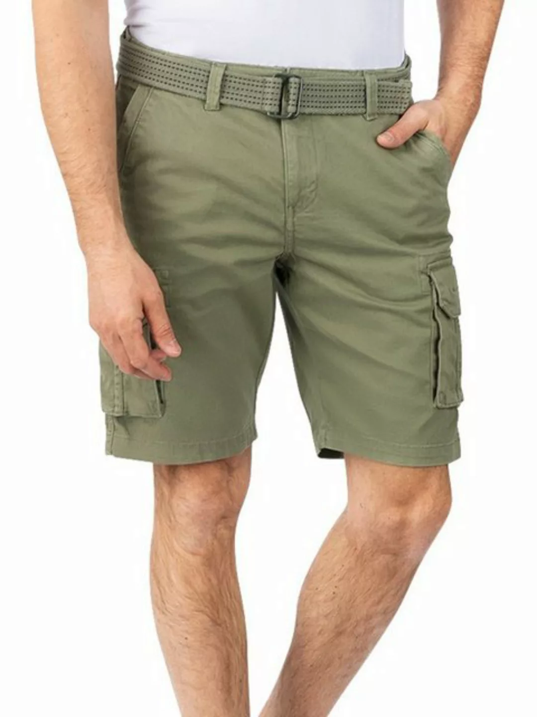 riverso Cargo Shorts Herren mit Gürtel Regular Fit RIVJoko günstig online kaufen