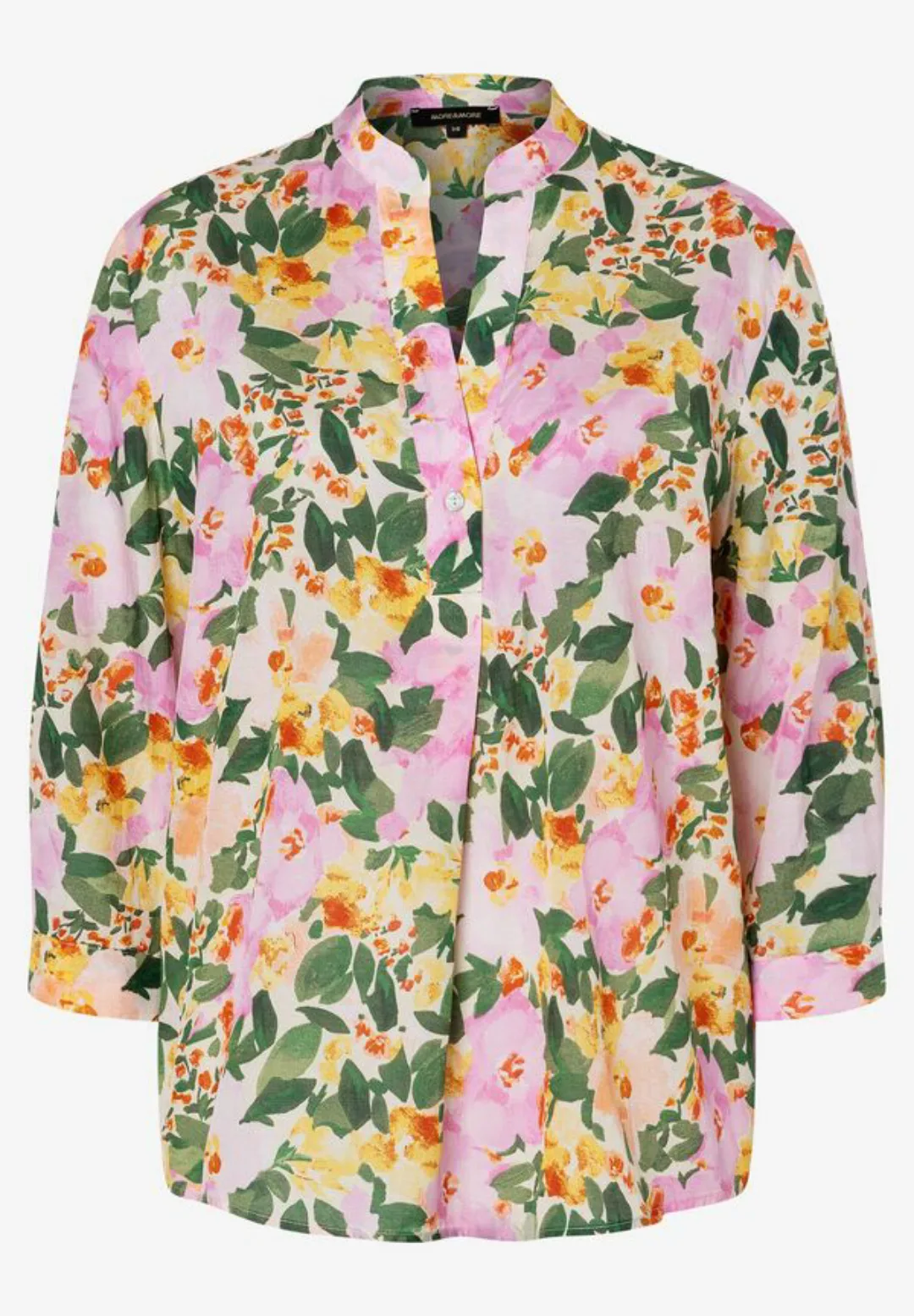 MORE&MORE Klassische Bluse Blumenbluse günstig online kaufen