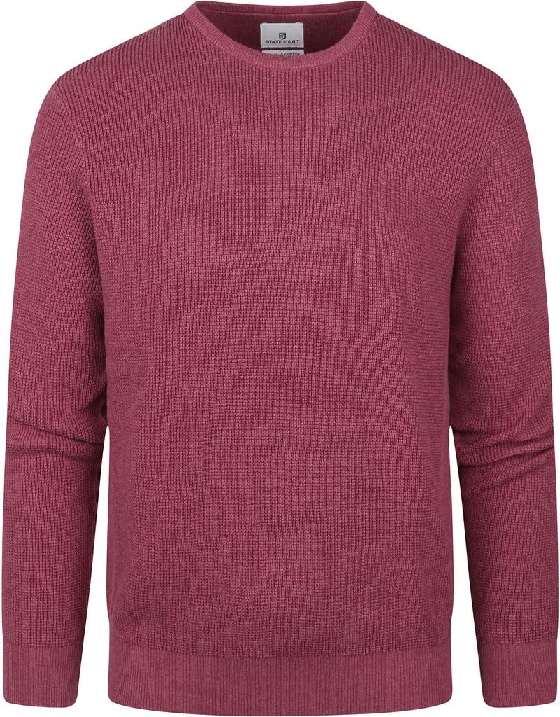 State Of Art Pullover Struktur Rot - Größe XL günstig online kaufen