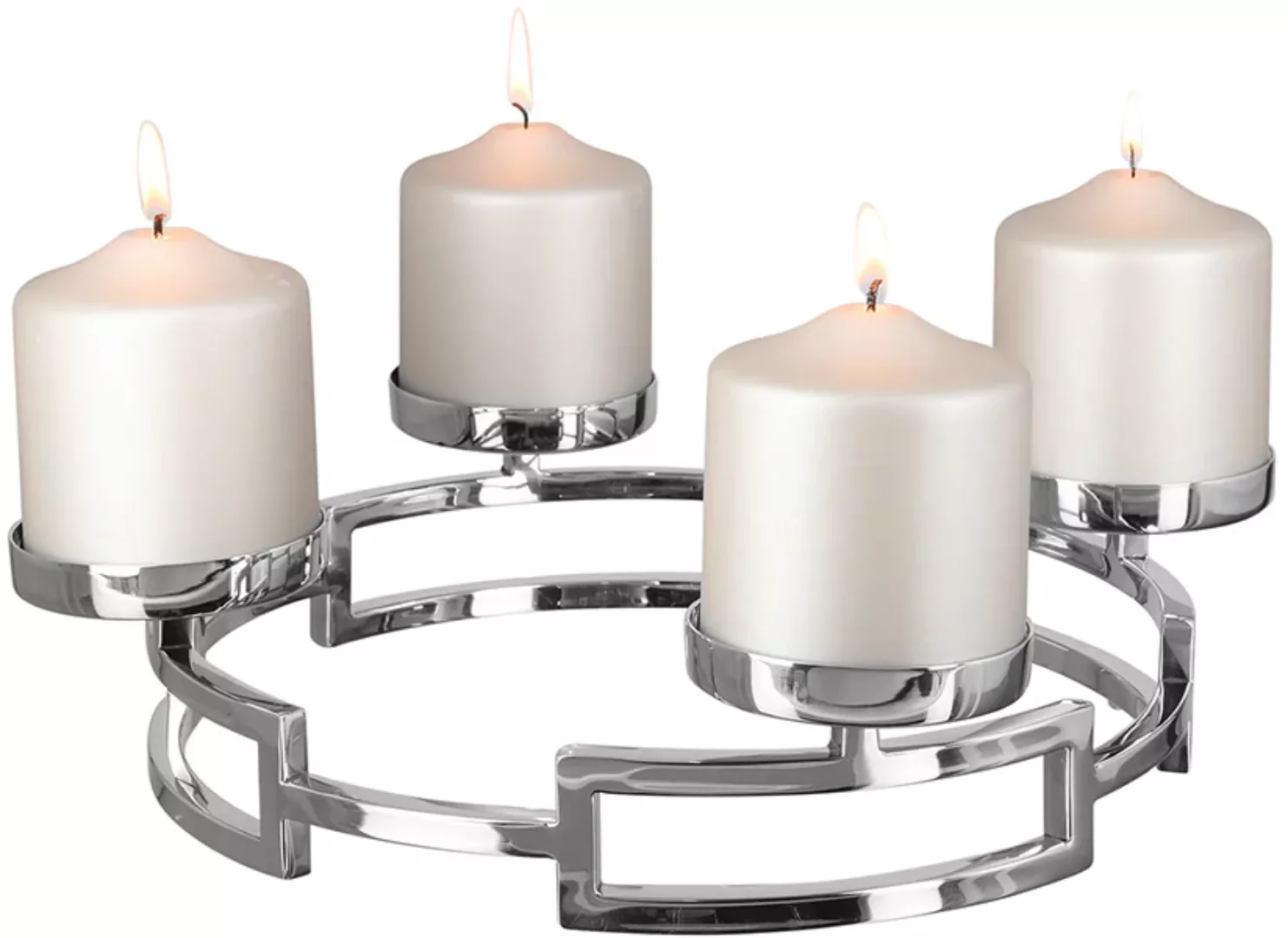 Fink Kerzenleuchter "HOMMAGE, Weihnachtsdeko", (1 St.), aus Edelstahl, 4-fl günstig online kaufen