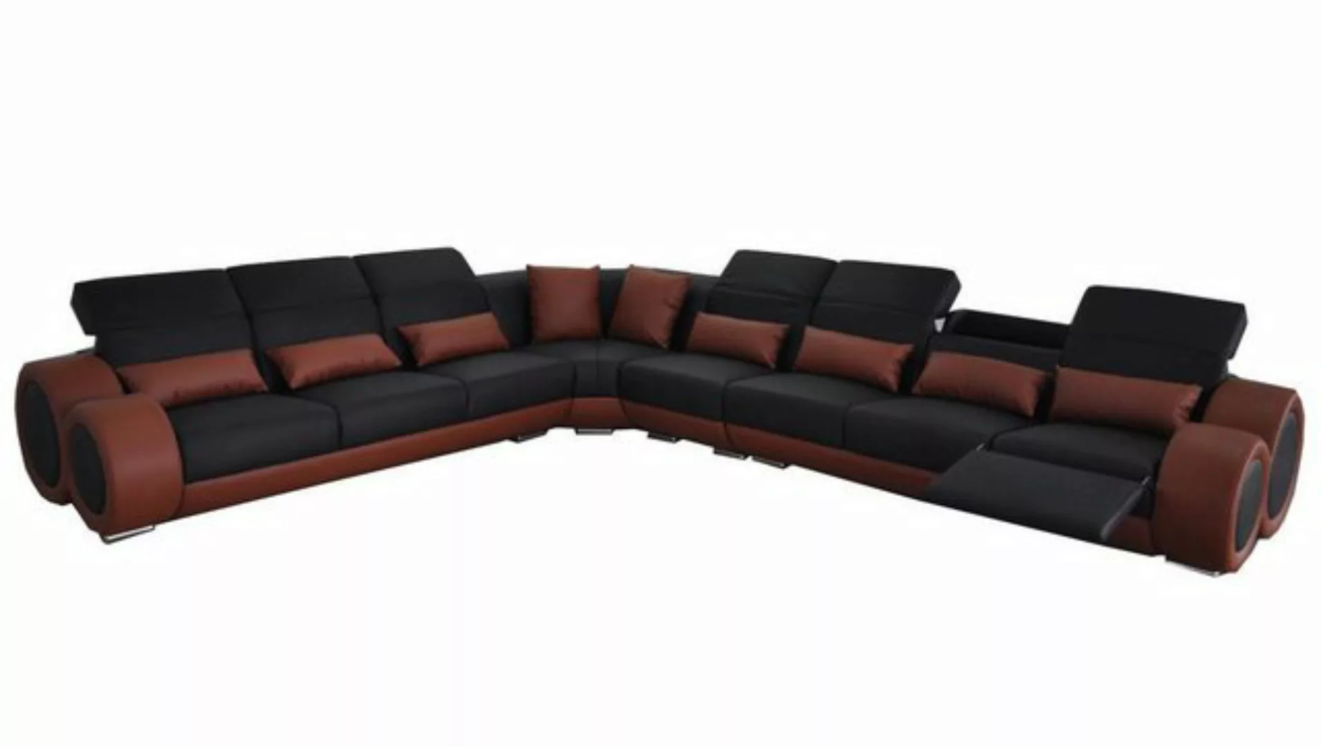 Xlmoebel Ecksofa Moderne Eckcouch mit USB-Anschluss, Ledersofa Sitzgruppe, günstig online kaufen