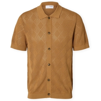 Selected  Pullover Arco Cardigan Polo - Chipmunk günstig online kaufen