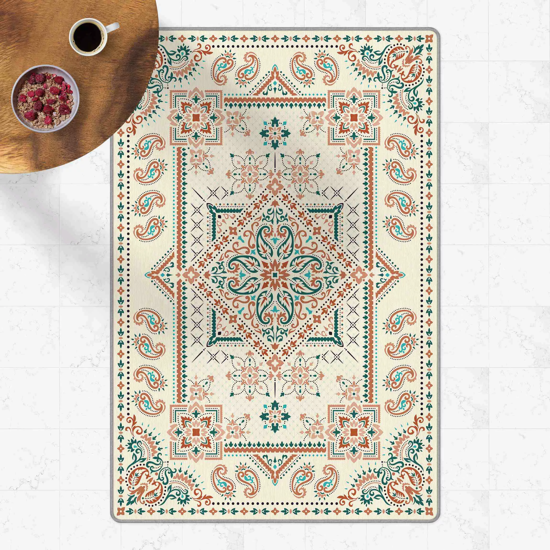 Teppich Teppich mit Bandana Muster günstig online kaufen