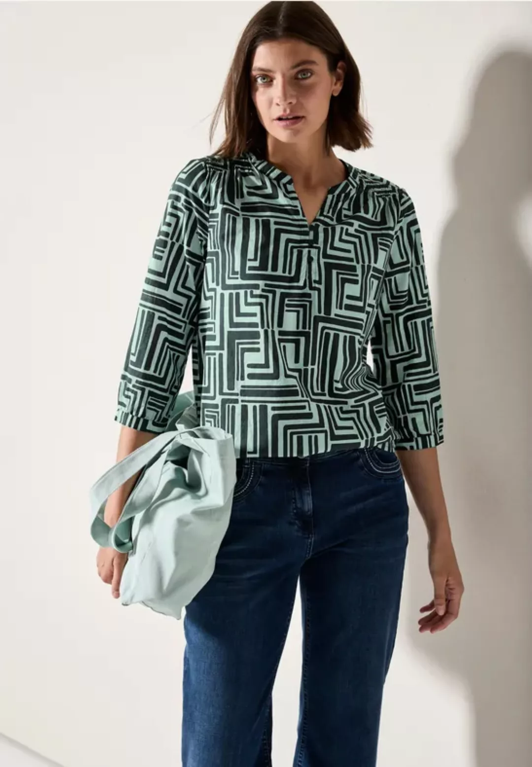 Cecil Klassische Bluse, mit 3/4 Ärmeln günstig online kaufen