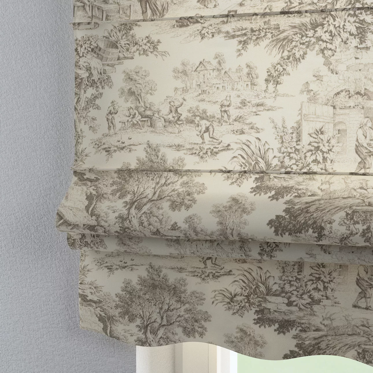 Dekoria Raffrollo Firenze, ecru-beige, 110 x 150 cm günstig online kaufen