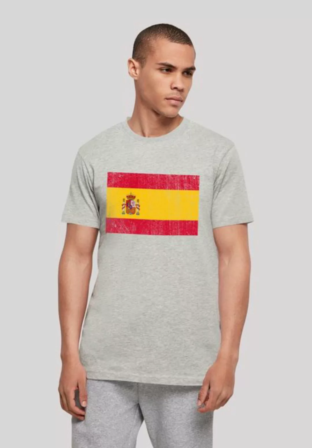 F4NT4STIC T-Shirt "Spanien Flagge Spain distressed", Print günstig online kaufen