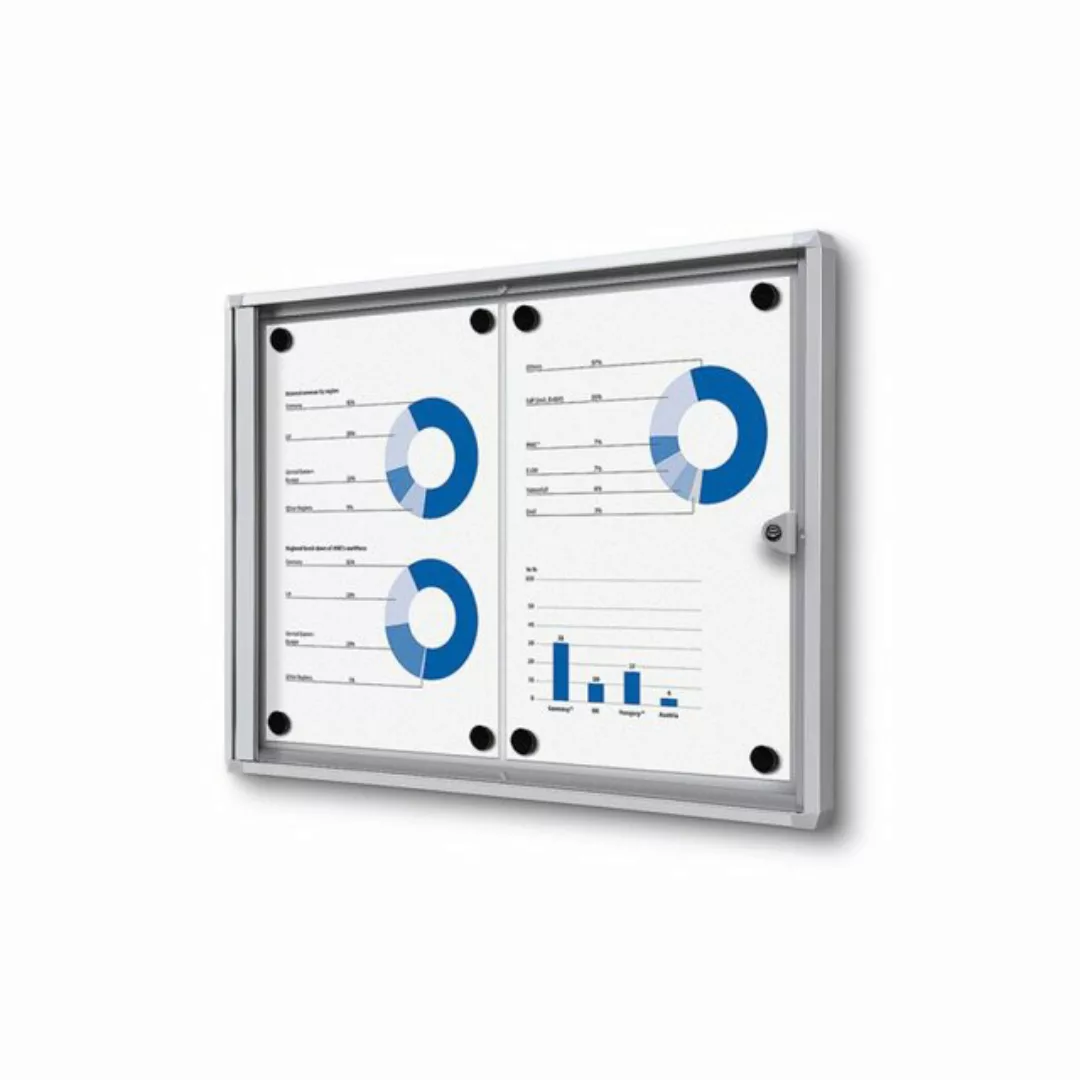 Showdown Displays Hängevitrine Economy SCXS - 2x DIN A4 - Aluminium - Silbe günstig online kaufen