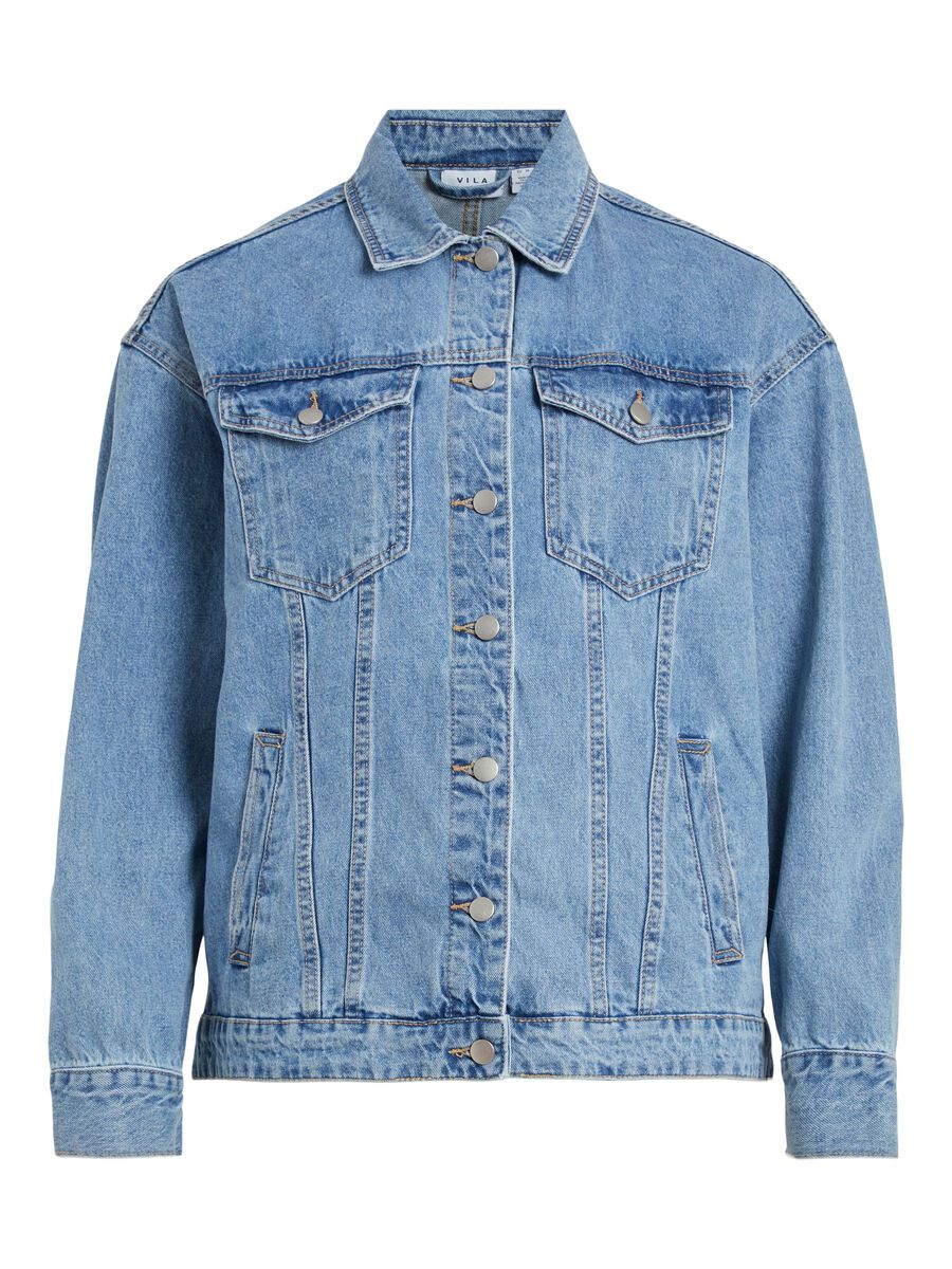 VILA Klassische Jeansjacke Damen Blau günstig online kaufen