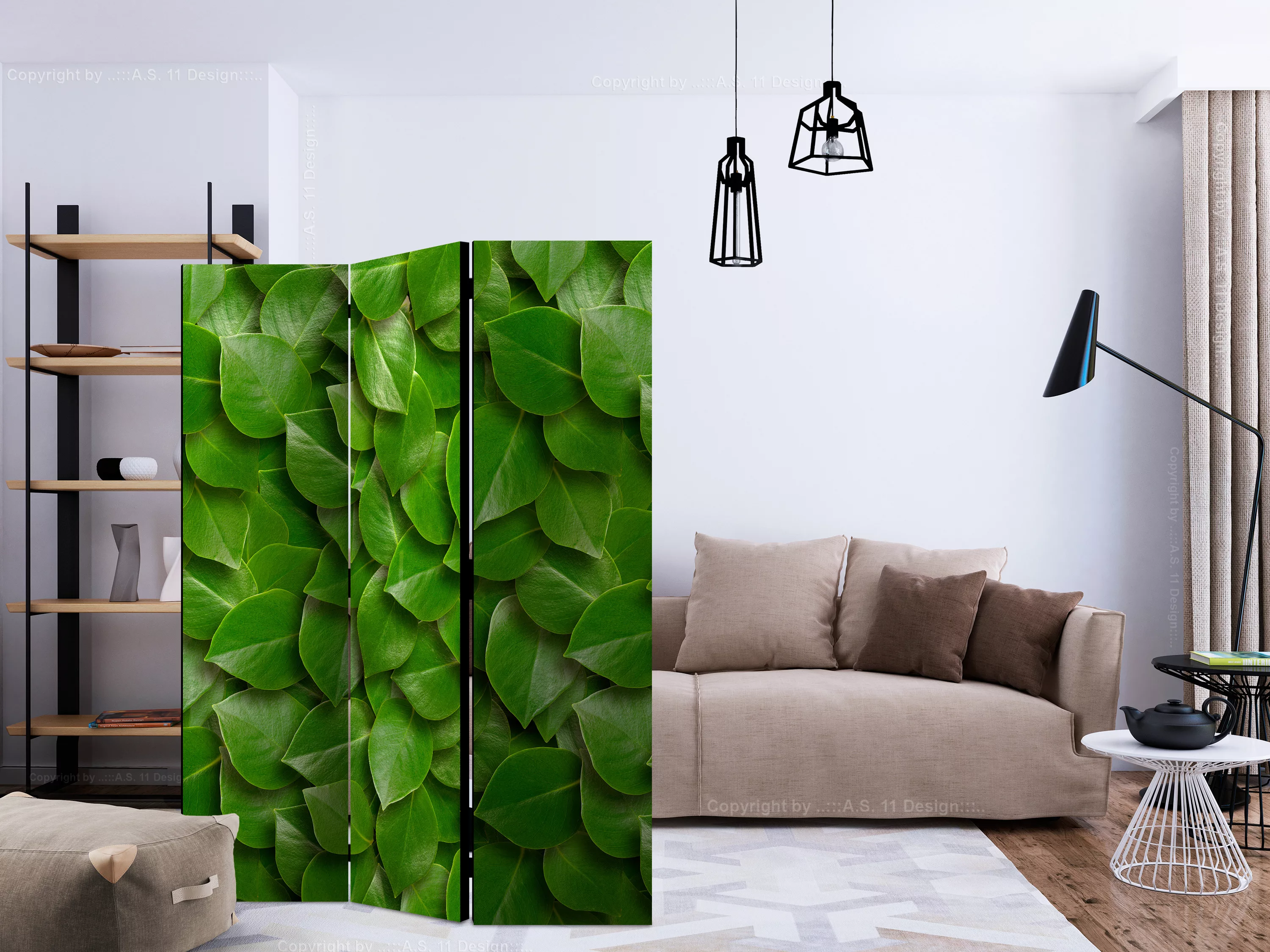 3-teiliges Paravent - Secret Garden [room Dividers] günstig online kaufen