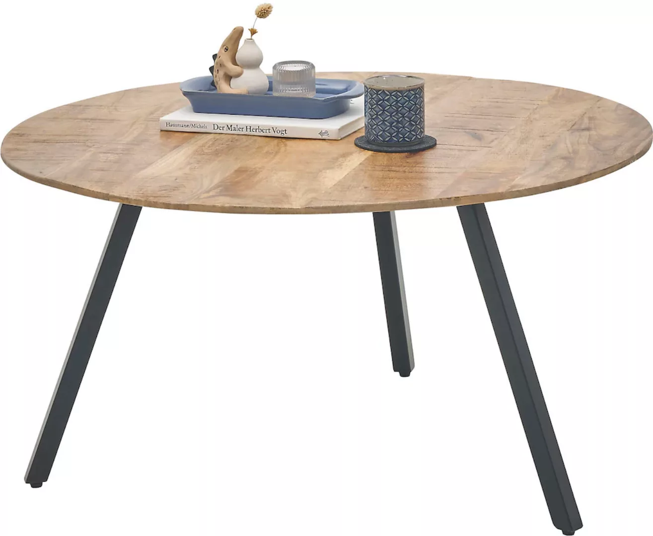 Stolkom Couchtisch "Gloria", rund Massivholz Mango Wood günstig online kaufen