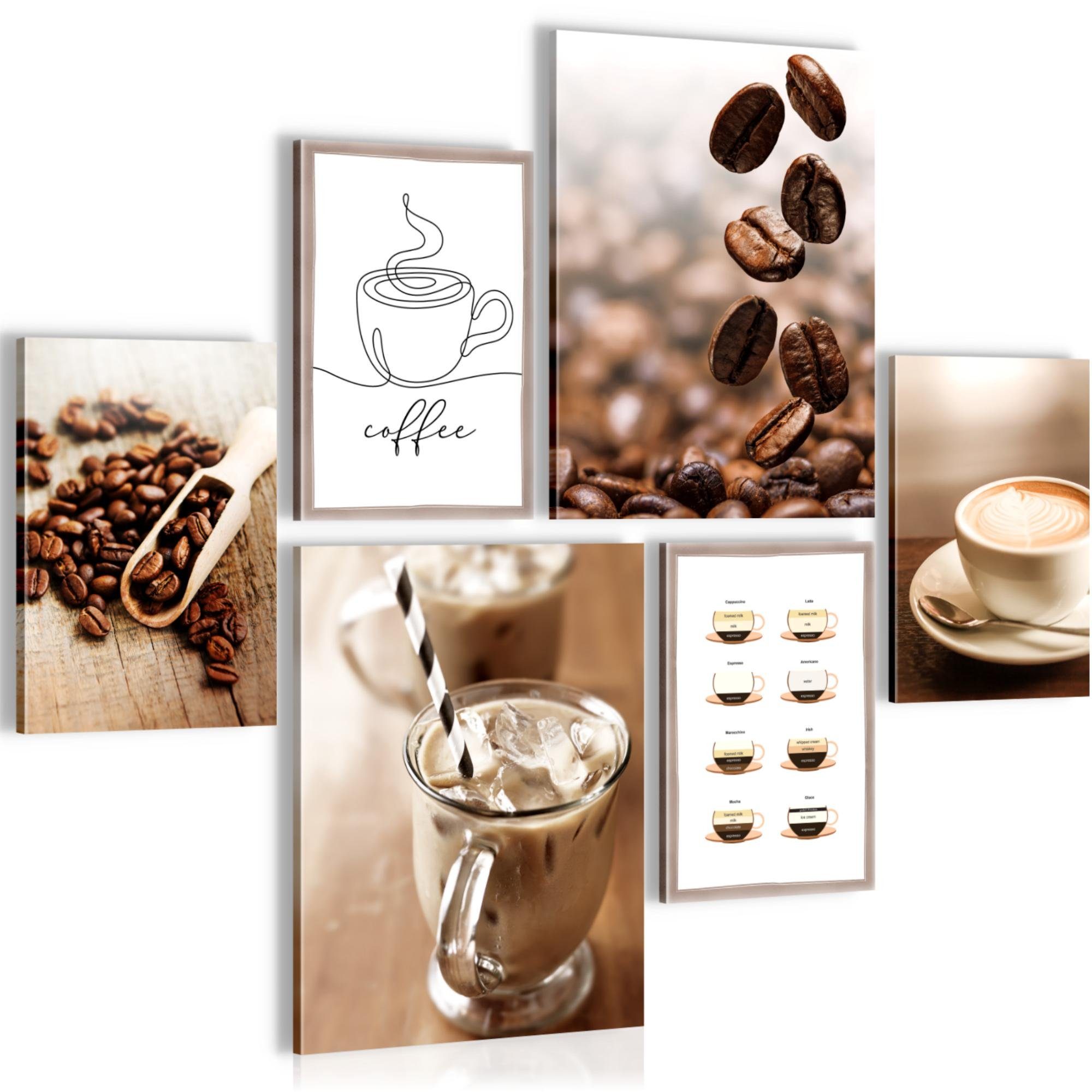 Novart Wandbild Wandbilder Küche Kaffee Gewürze günstig online kaufen