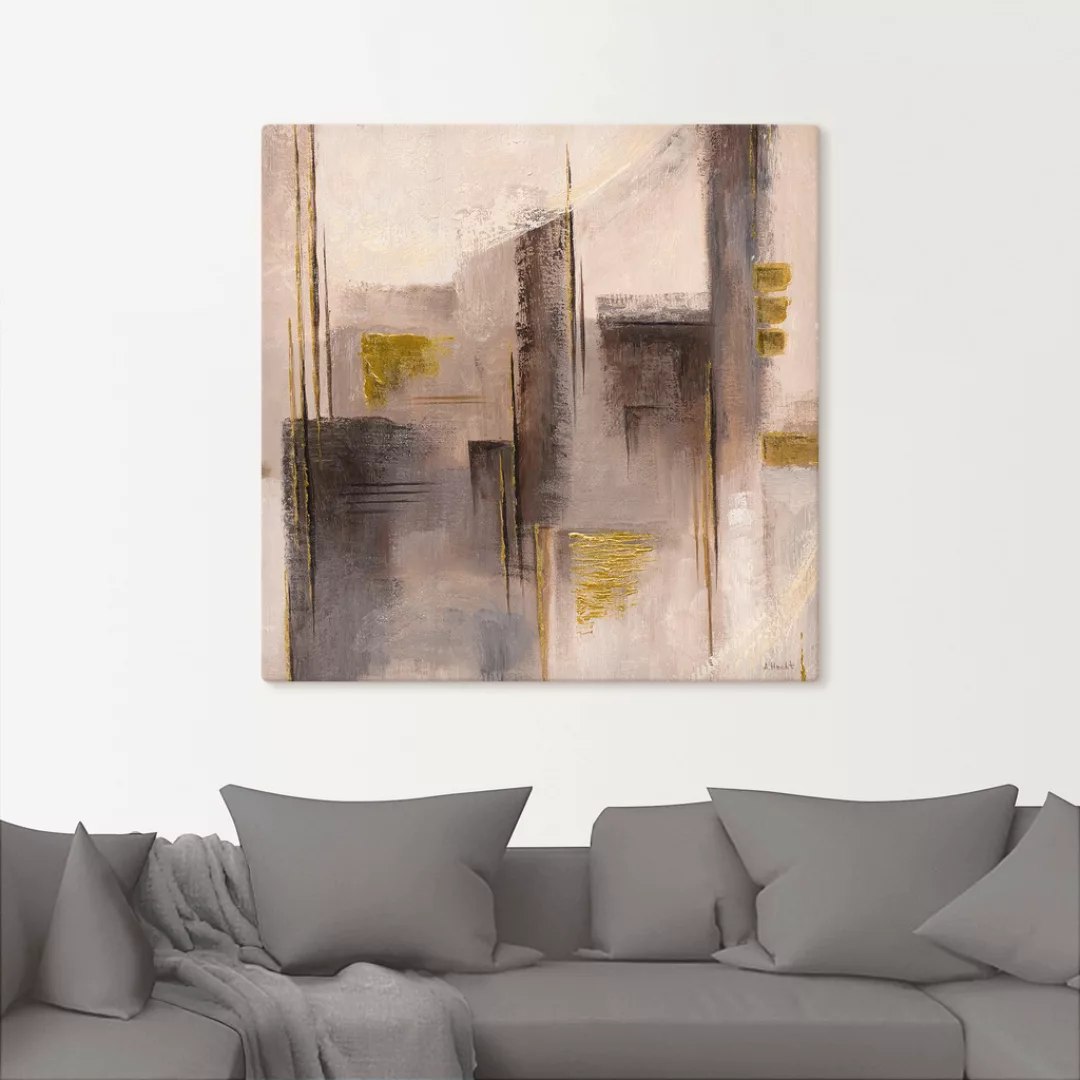 Artland Leinwandbild »Abstrakte Skyline I«, Muster, (1 St.), auf Keilrahmen günstig online kaufen