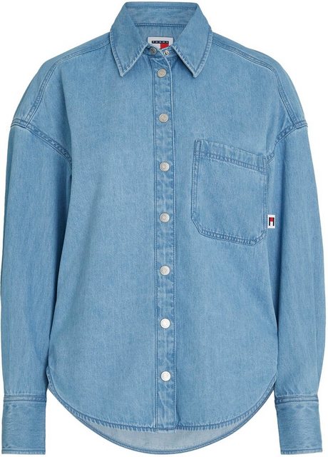 Tommy Jeans Curve Blusentop TJW DENIM OVERSHIRT EXT günstig online kaufen