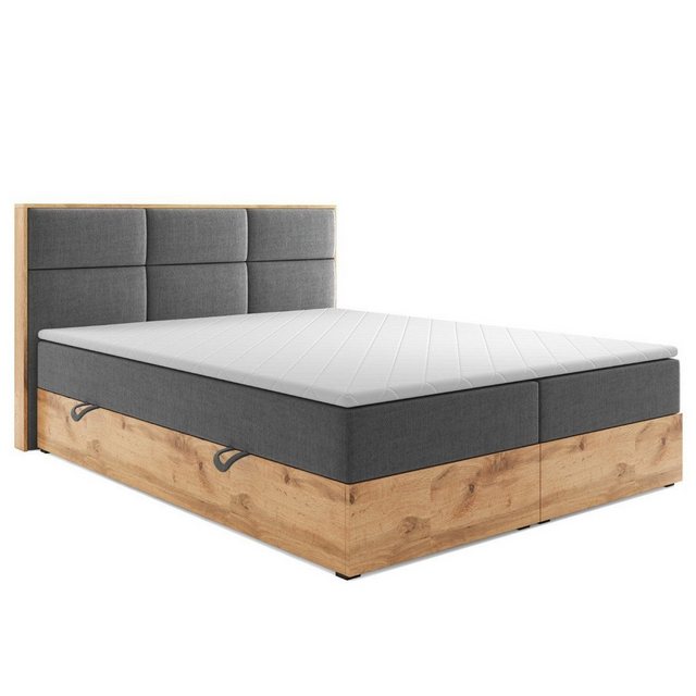 inter Boxspringbett Boxspringbett KOPENHAGEN 180x200cm Anthrazit Bettkasten günstig online kaufen