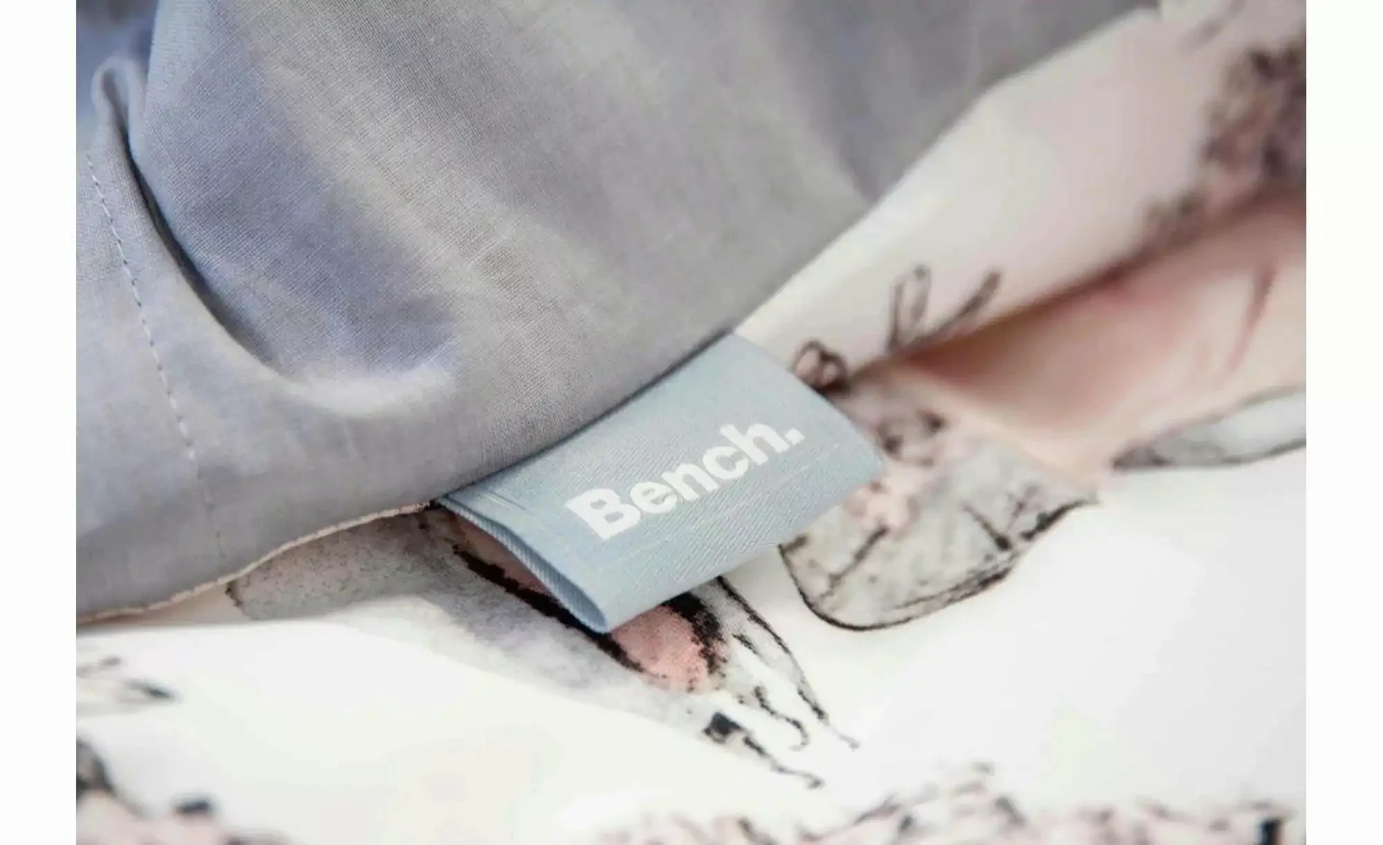 Bench. Wendebettwäsche Bench, Renforcé, mit Schriftzug günstig online kaufen
