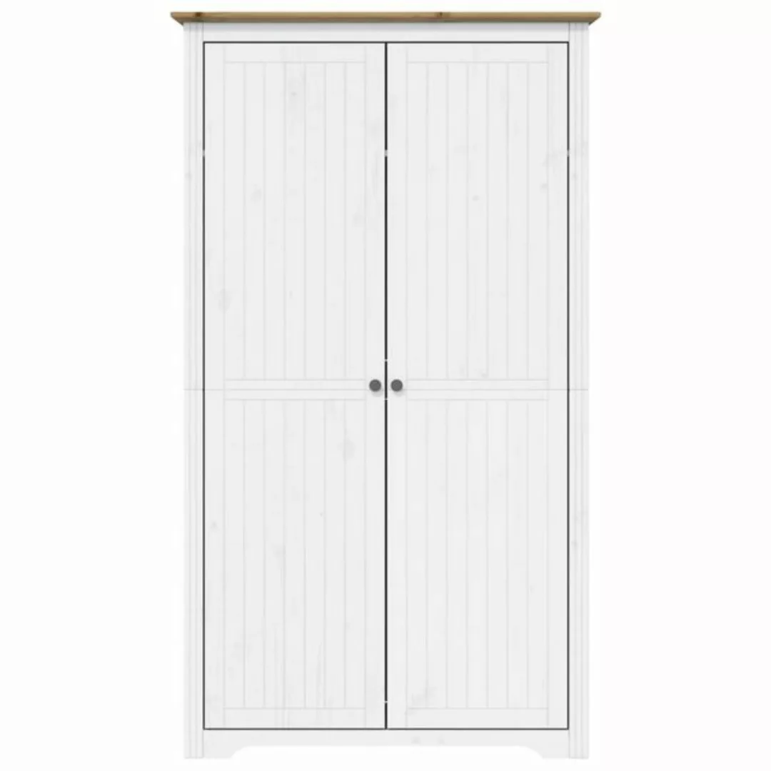 vidaXL Kleiderschrank Kleiderschrank BODO Weiß Braun 101x52x176,5 cm Kiefer günstig online kaufen