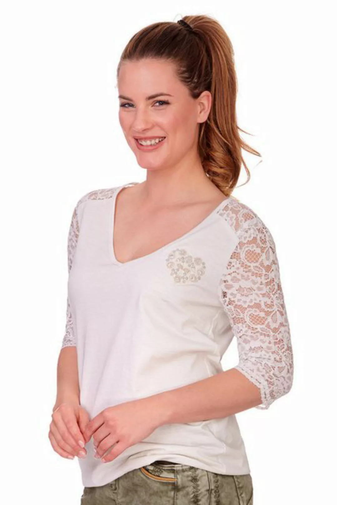 MarJo Trachtenbluse Blusenshirt - KLARA - creme günstig online kaufen