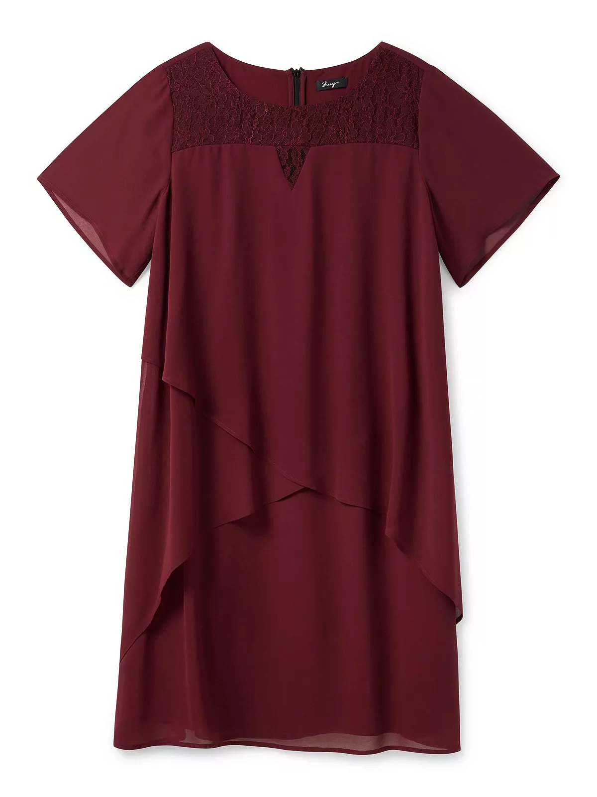 Sheego Abendkleid "Große Größen", mit asymetrischen Volants günstig online kaufen