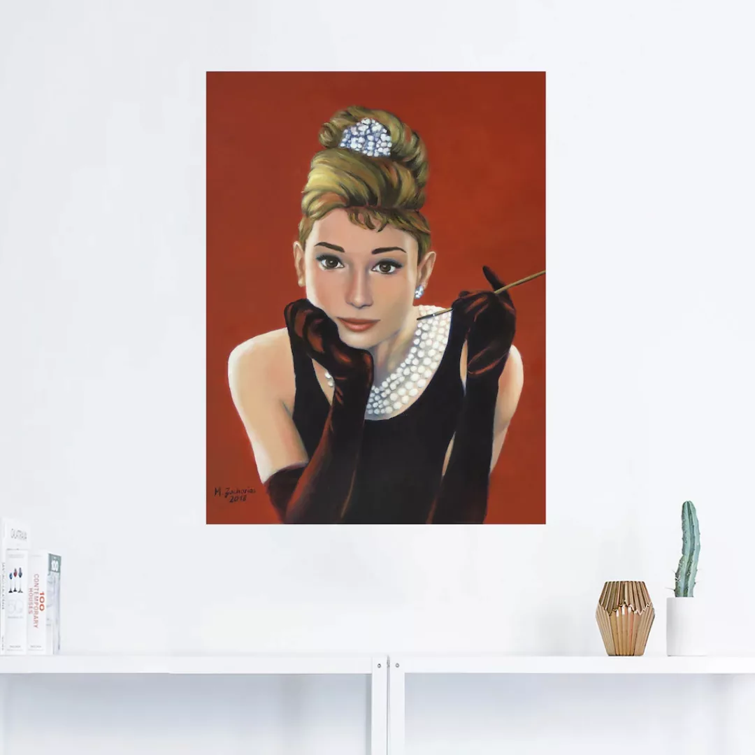 Artland Wandbild "Audrey Hepburn Porträt", Stars, (1 St.), als Alubild, Out günstig online kaufen