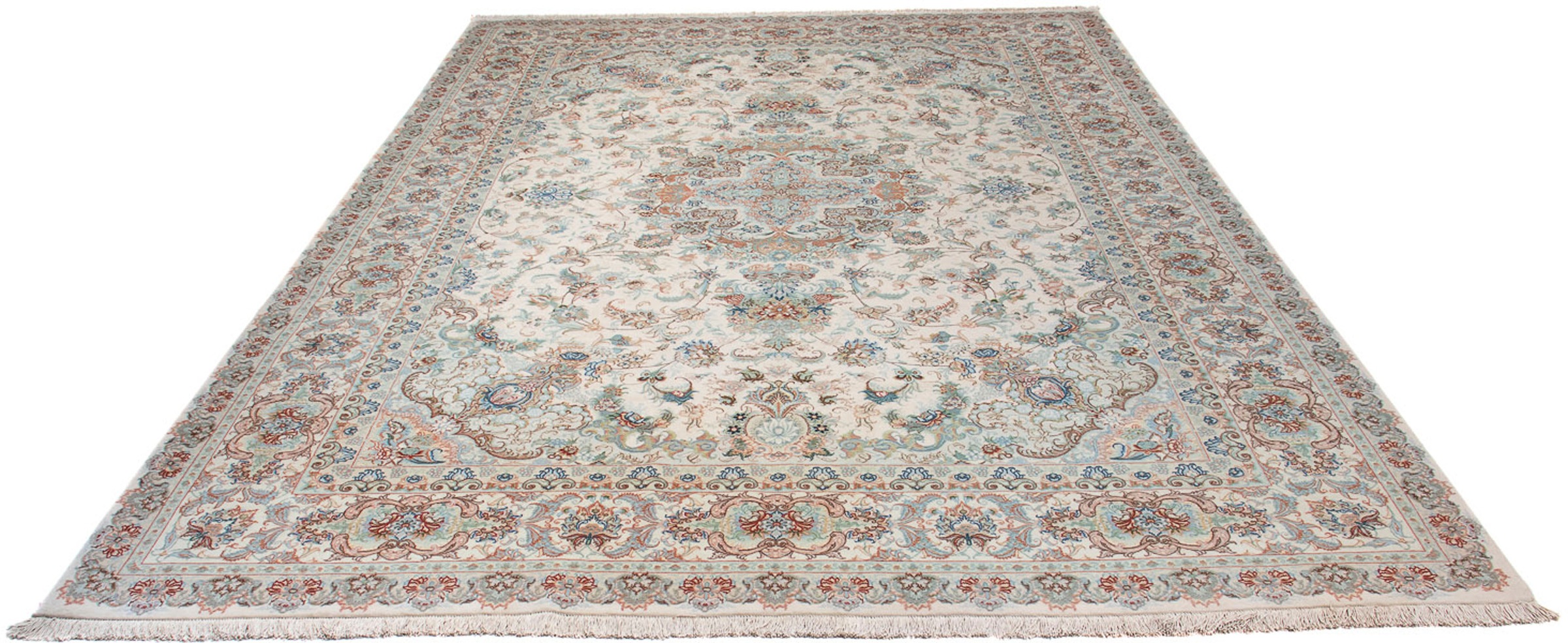 morgenland Orientteppich »Perser - Täbriz - Royal - 362 x 251 cm - beige«, günstig online kaufen