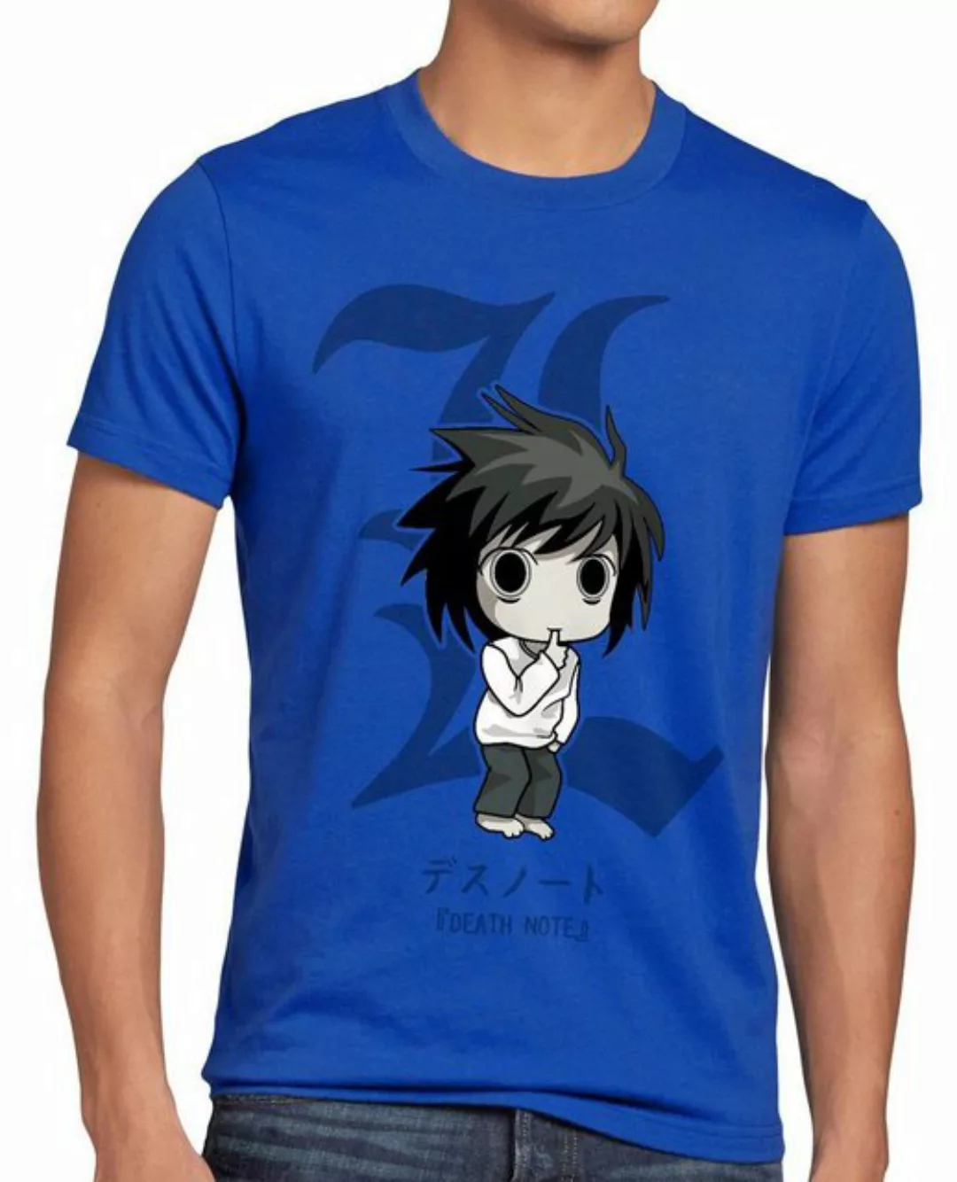 Print-Shirt Herren T-Shirt L Kira note notizbuch anime manga yagami death s günstig online kaufen