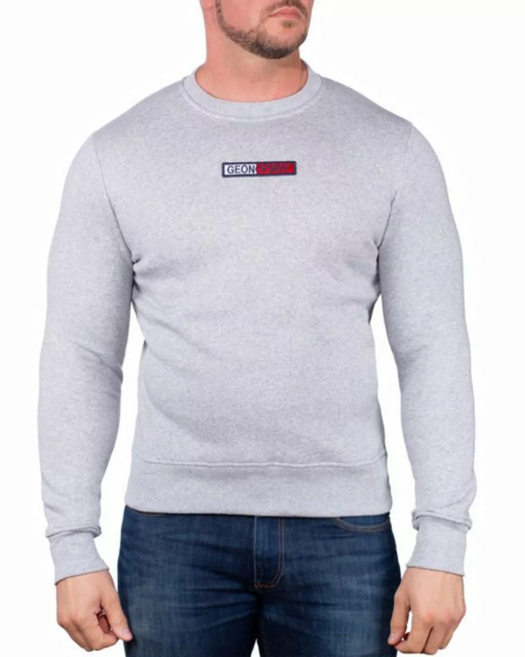 Geo Norway Rundhalspullover Herren Sweatshirt bagarrett Blended Grey L Eleg günstig online kaufen