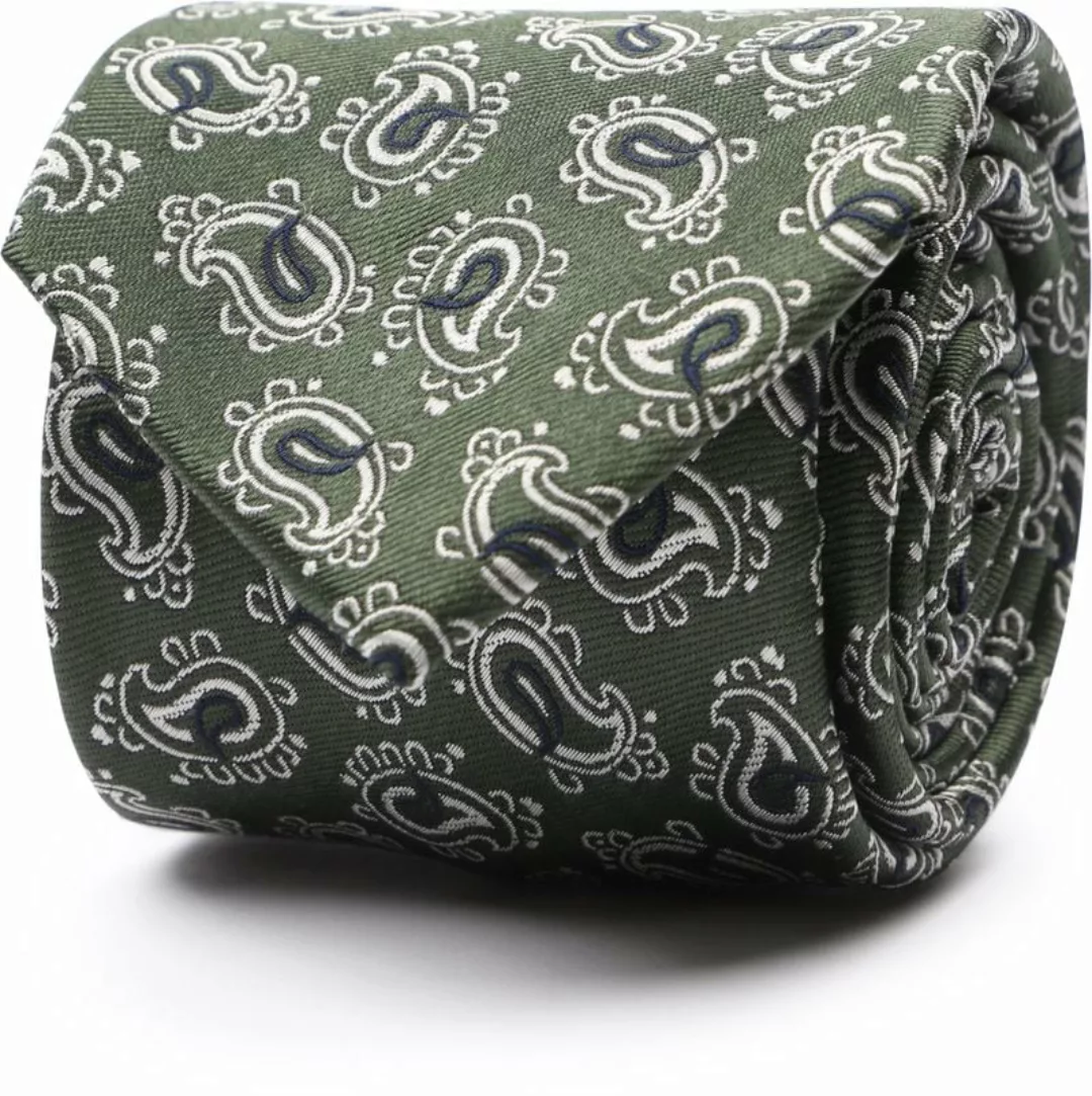 Suitable Krawatte Seide Paisley Grün - günstig online kaufen