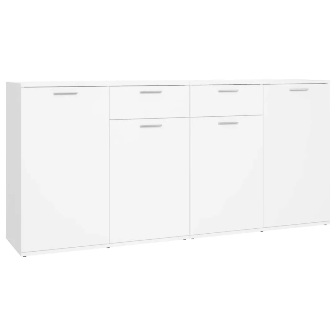 Sideboard Weiß 160x36x75 Cm Spanplatte günstig online kaufen