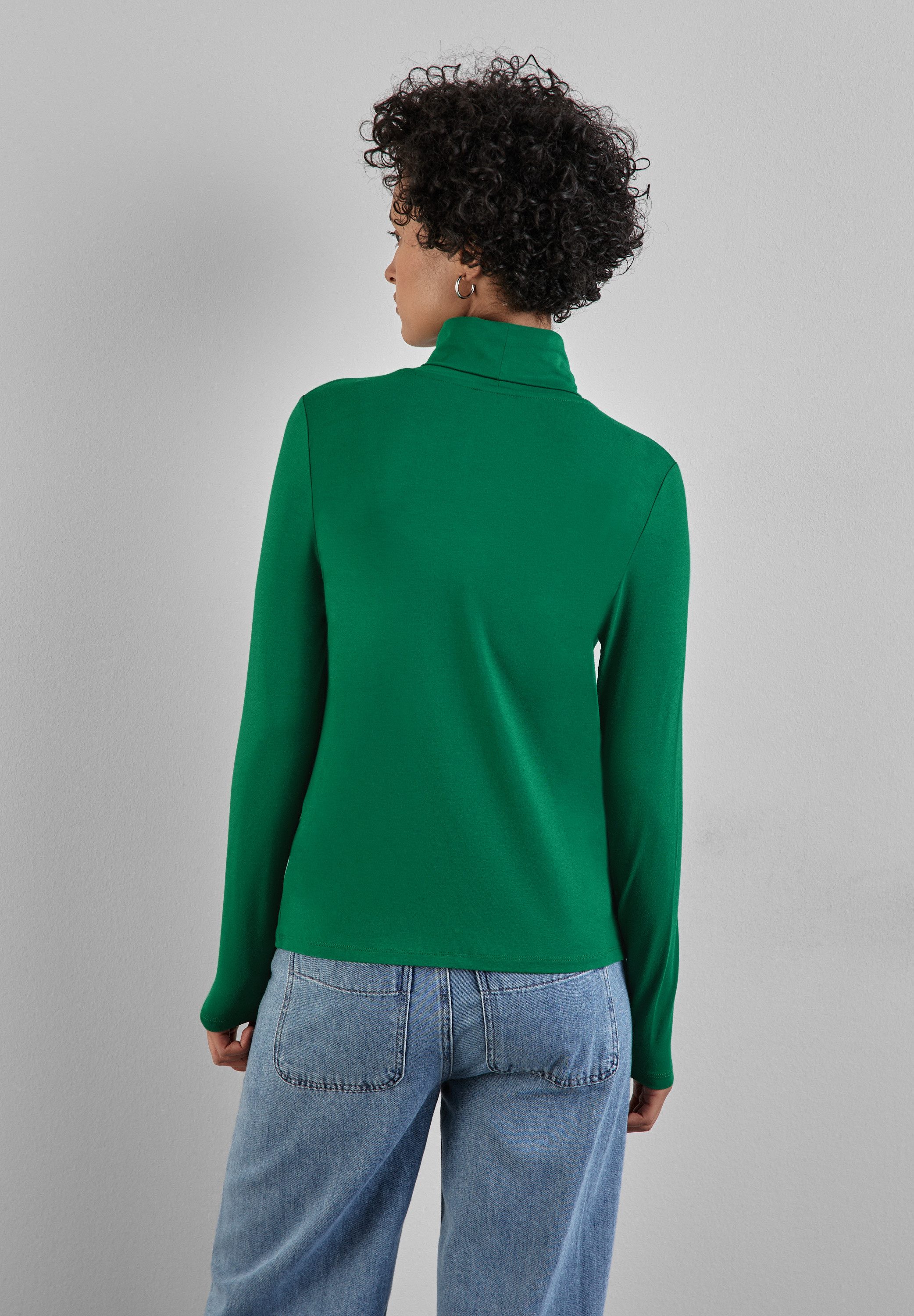 STREET ONE Langarmshirt, im soften Baumwoll-Mix günstig online kaufen