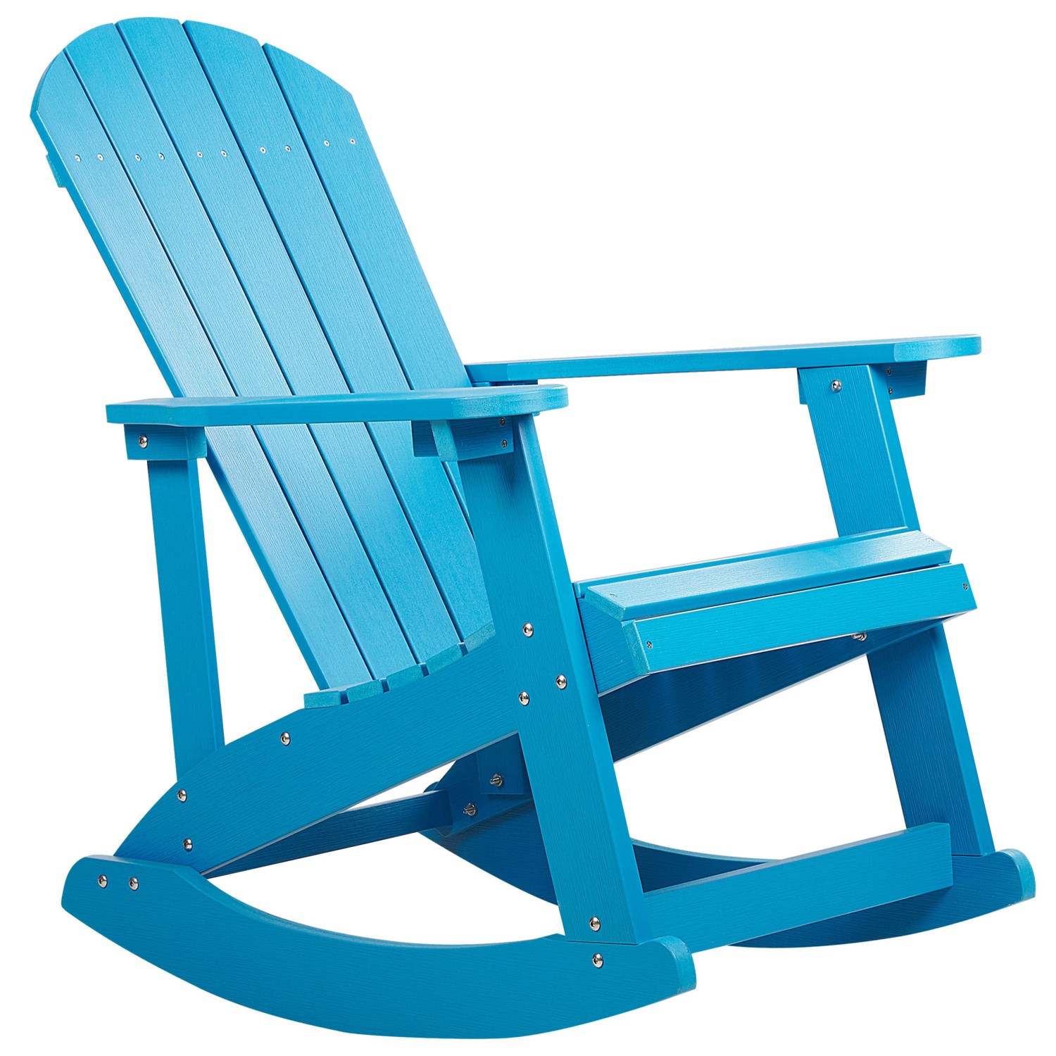 Beliani Schaukelstuhl Blau 94x76x100 günstig online kaufen