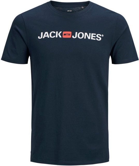 Jack & Jones Herren Rundhals T-Shirt JJECORP LOGO - Slim Fit Plussize günstig online kaufen