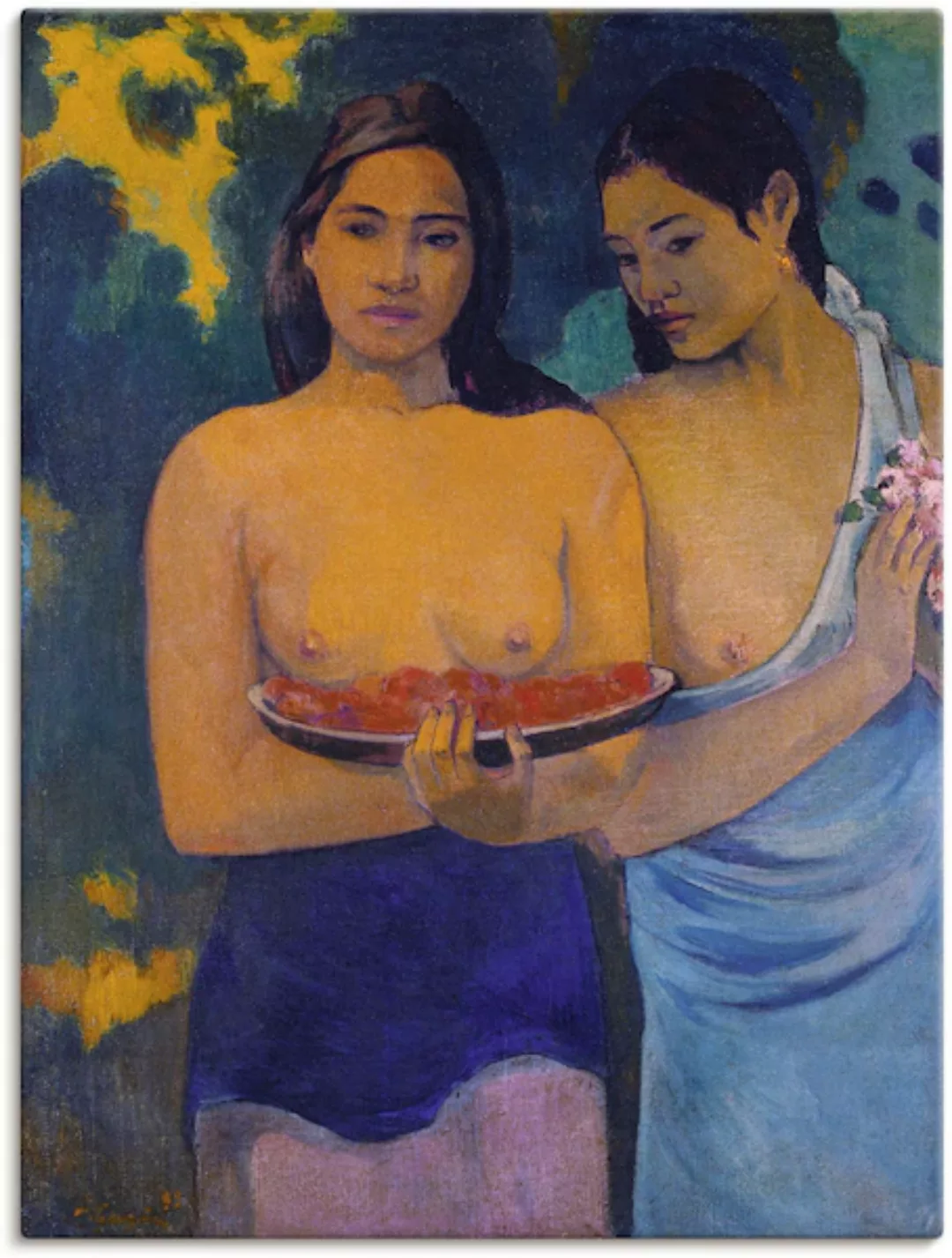Artland Wandbild »Zwei Frauen von Tahiti. 1899«, Frau, (1 St.), als Leinwan günstig online kaufen