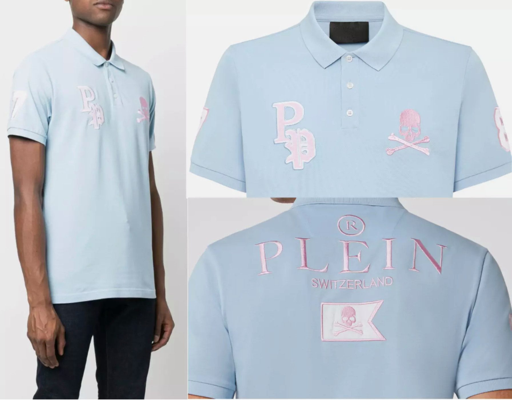 PHILIPP PLEIN Poloshirt SS Multi Skull günstig online kaufen