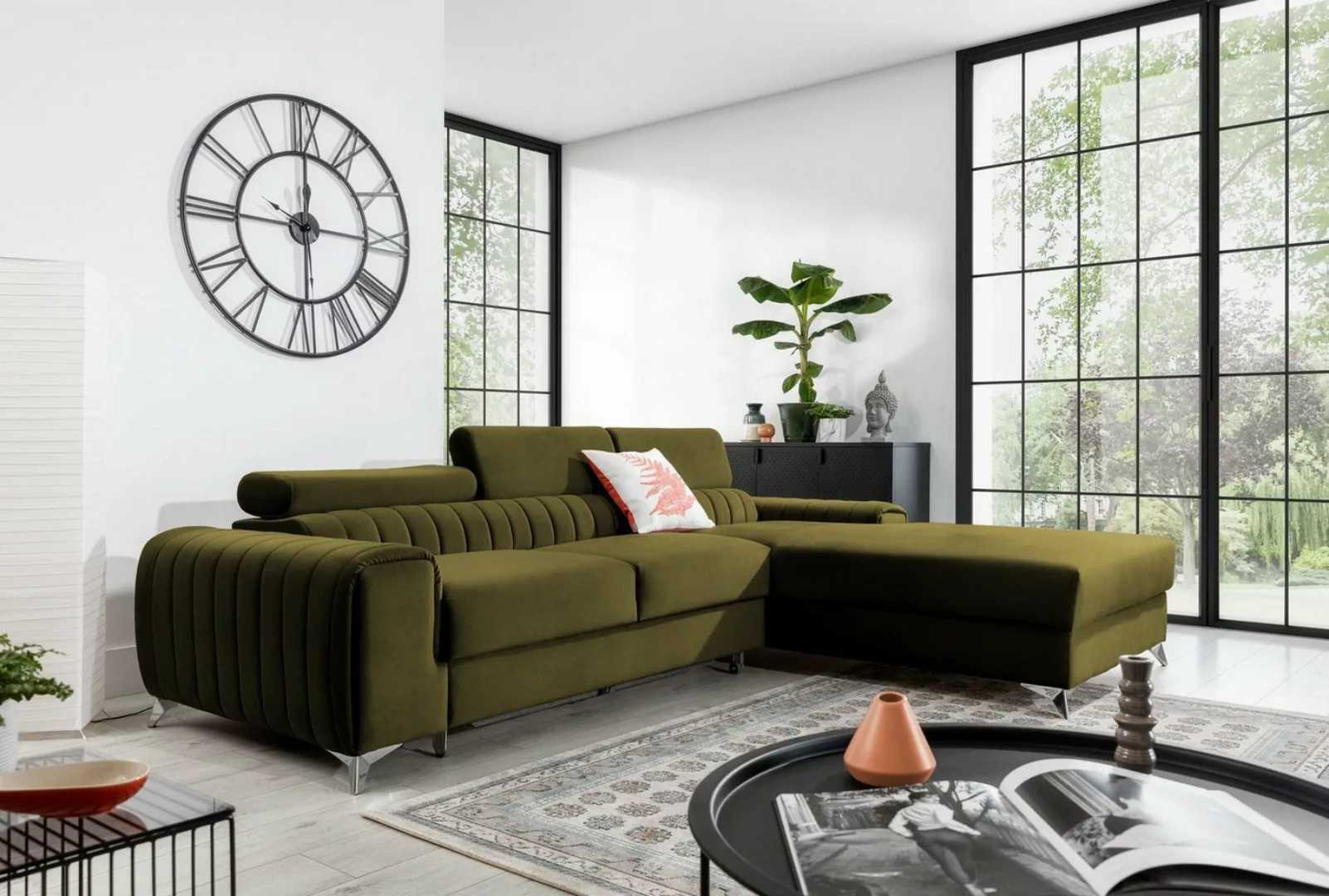 yourhouse24 Ecksofa Grayson Schlafsofa Wohnlandschaft Links Rechts Couch Be günstig online kaufen