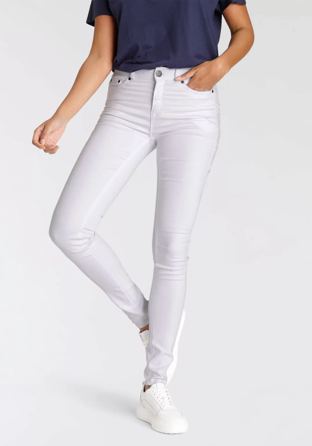 Arizona Skinny-fit-Jeans Ultra Soft hohe Leibhöhe, lang, aus Baumwolle, Pol günstig online kaufen